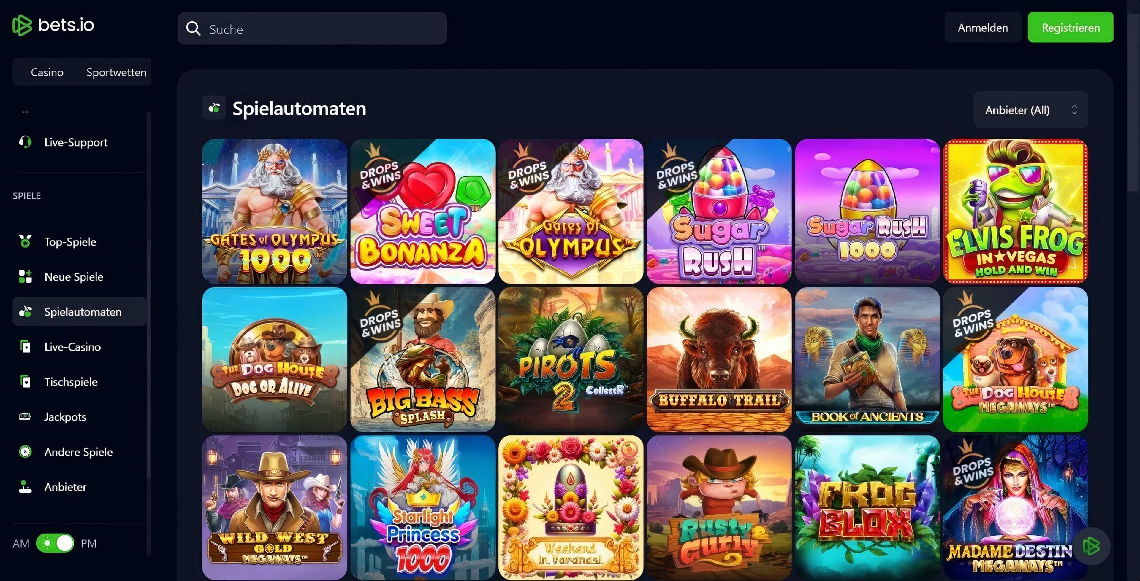 Bets.io desktop screenshot 2