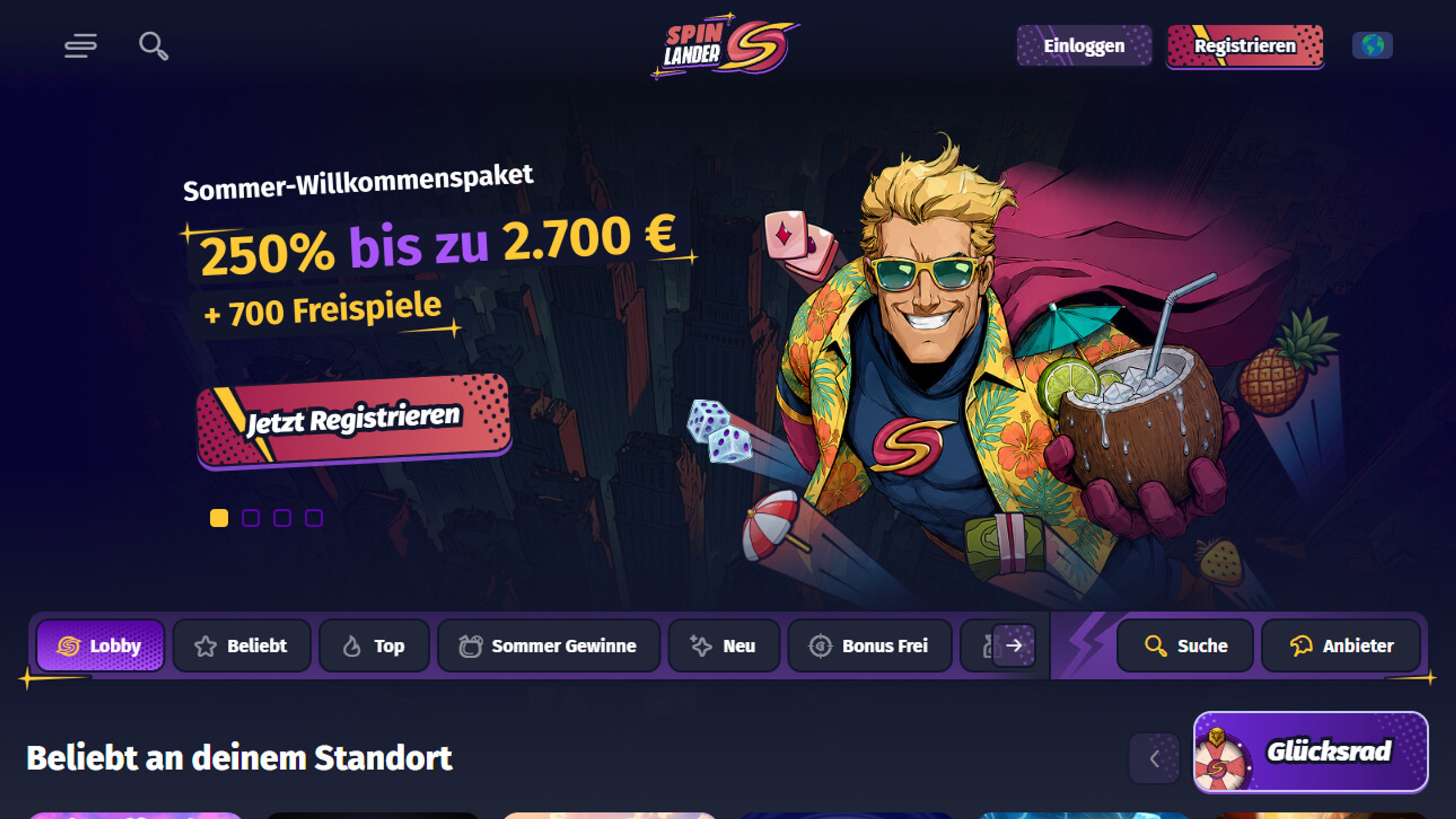 Spinlander desktop screenshot 1
