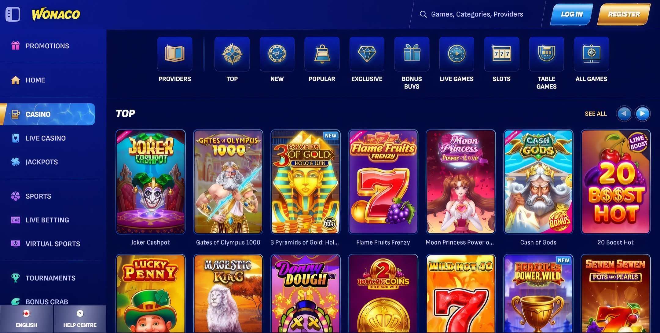 Wonaco desktop screenshot 2