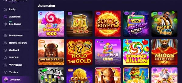 Spirit Casino desktop screenshot 2