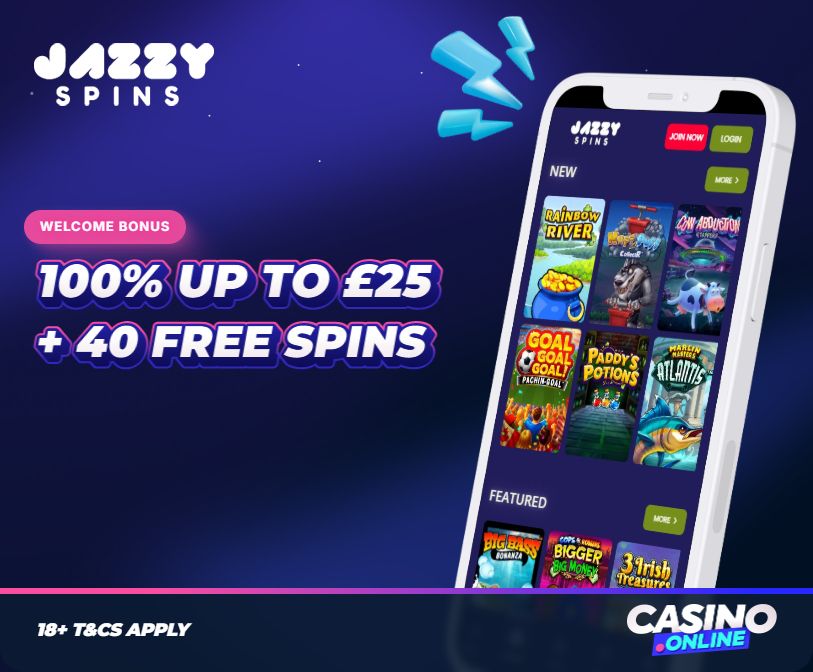 JazzySpins Casino Welcome Bonus