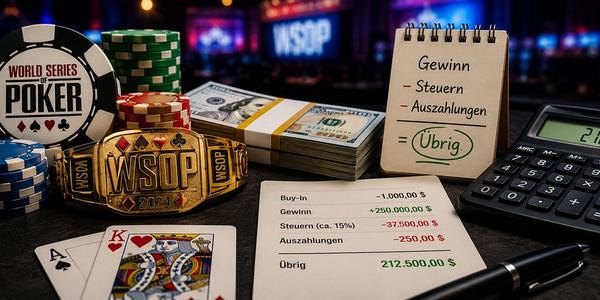 Hohe WSOP-Gewinne bringen steuerliche Fragen mit sich