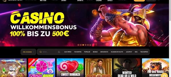 GoldenBet Casino Desktop Home