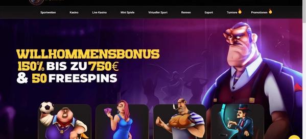 Donbet Casino Startseite Desktop
