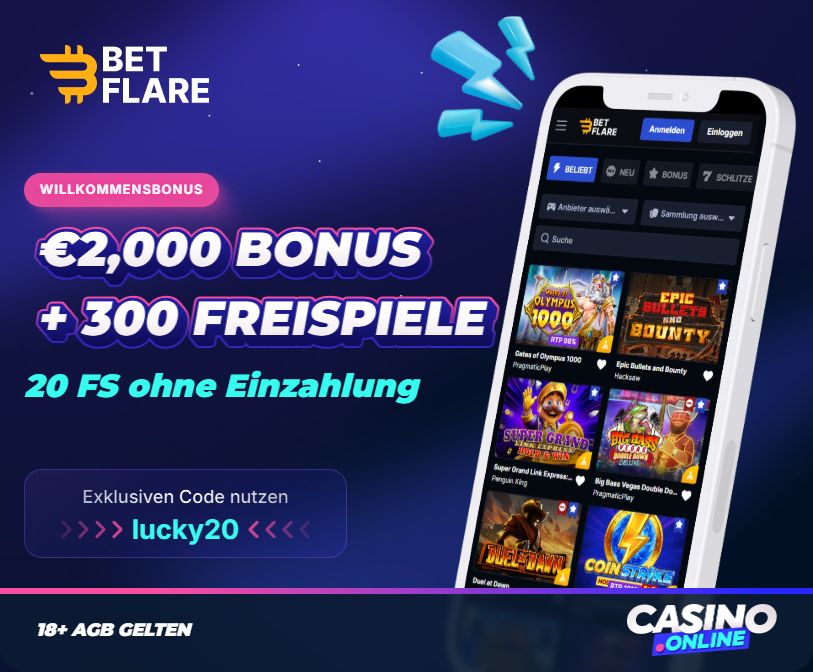 Betflare Casino Willkommensbonus