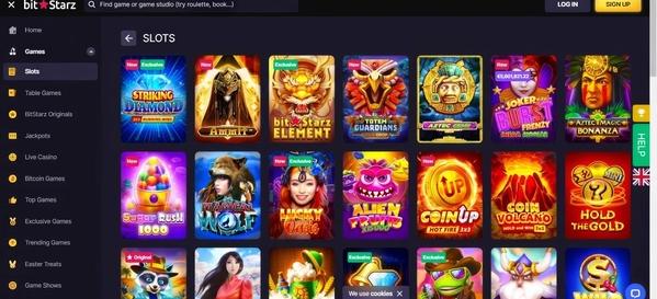 BitStarz desktop screenshot 2