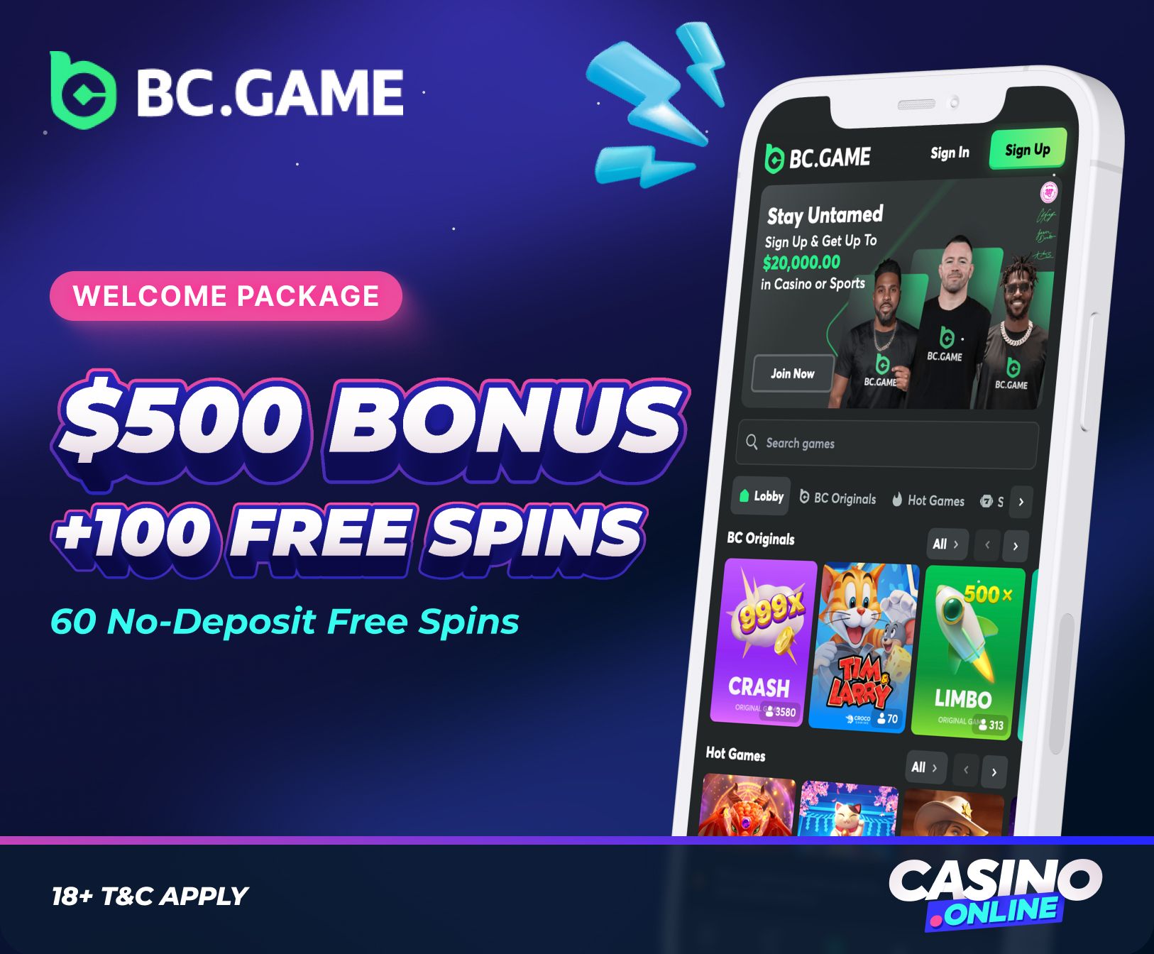 BC.Game casino welcome offer