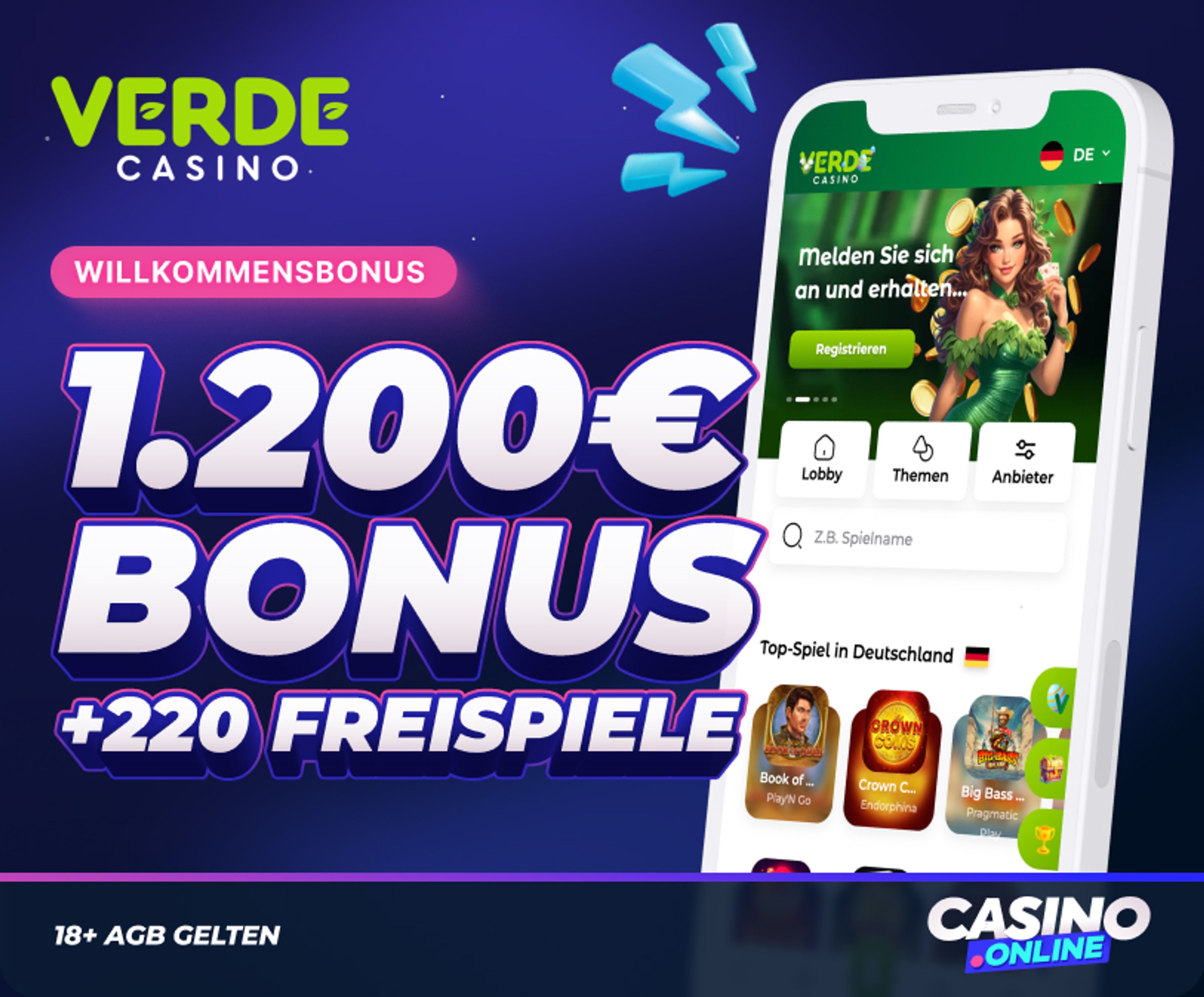Verde Casino Willkommensbonus