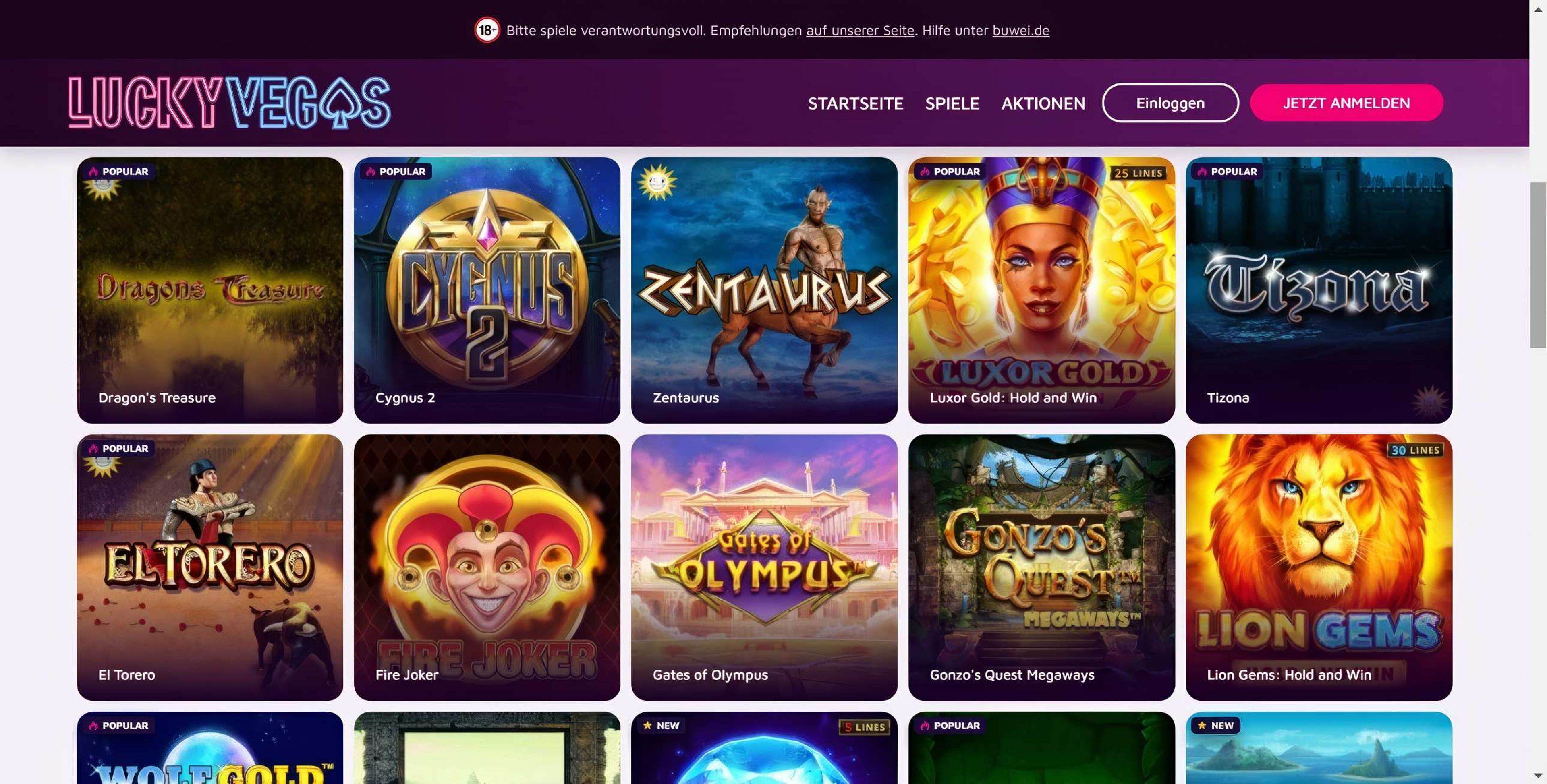 Lucky Vegas desktop screenshot 2