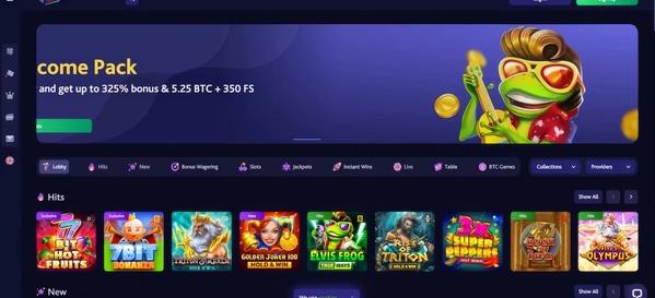 7Bit Casino desktop screenshot 1