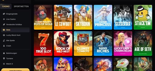 Lucky Block Casino Slots Desktop