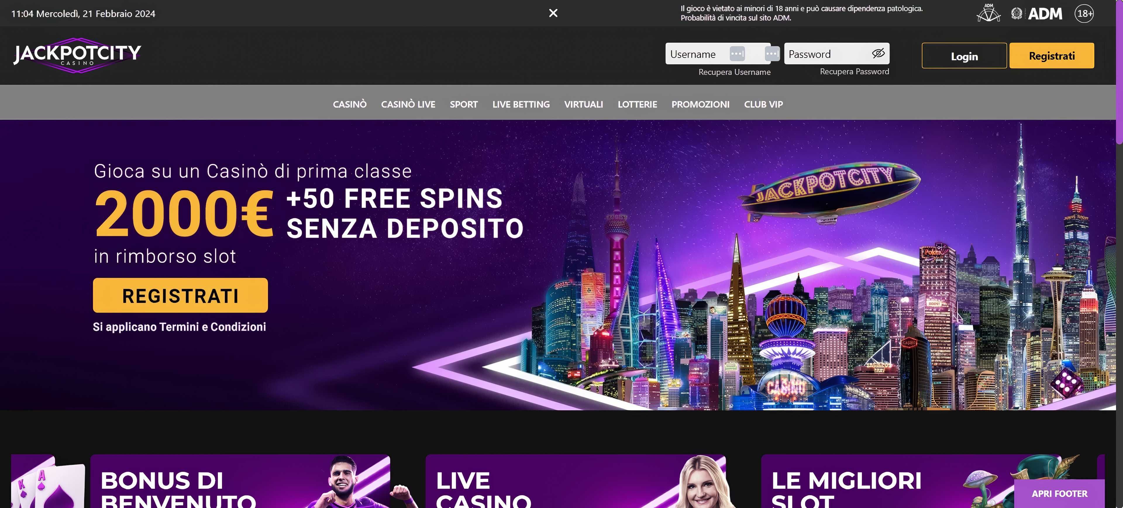 JackpotCity desktop screenshot 1