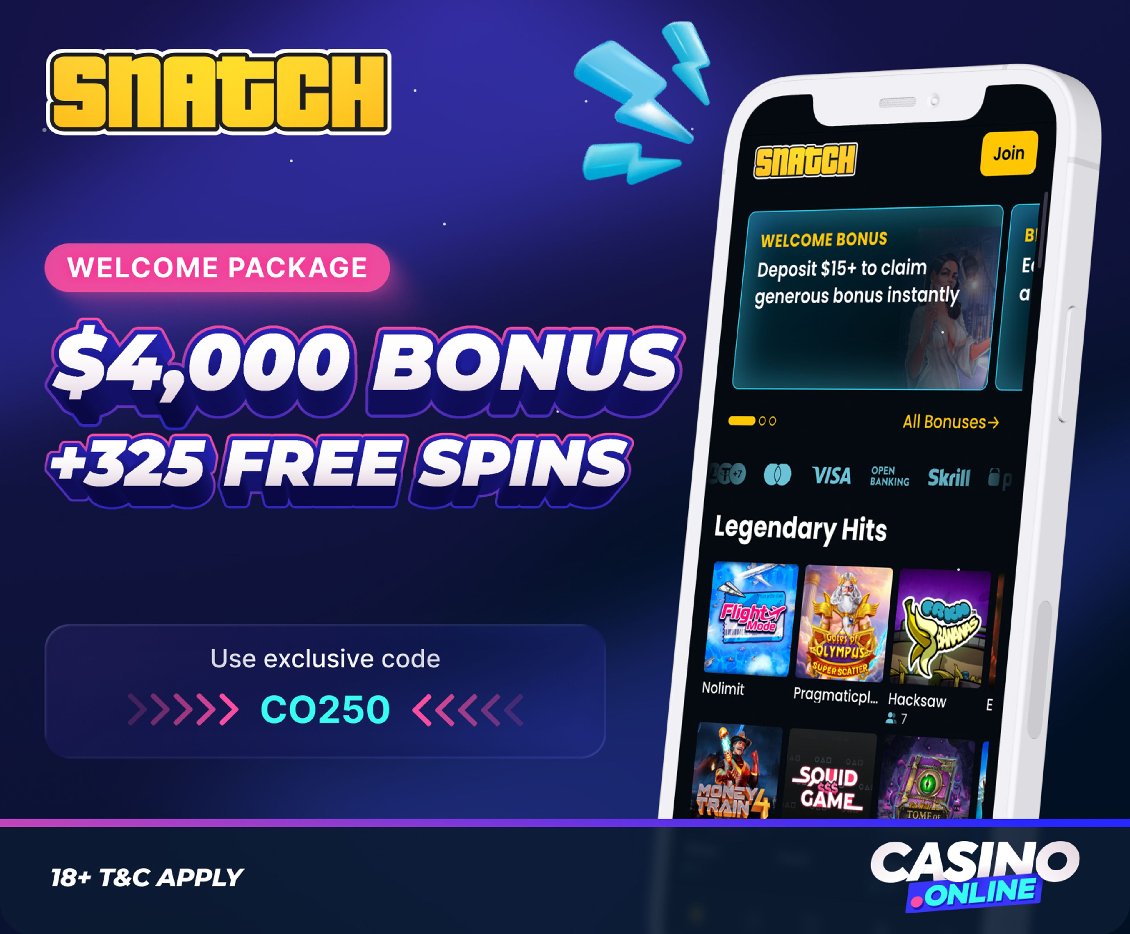snatch casino welcome offer