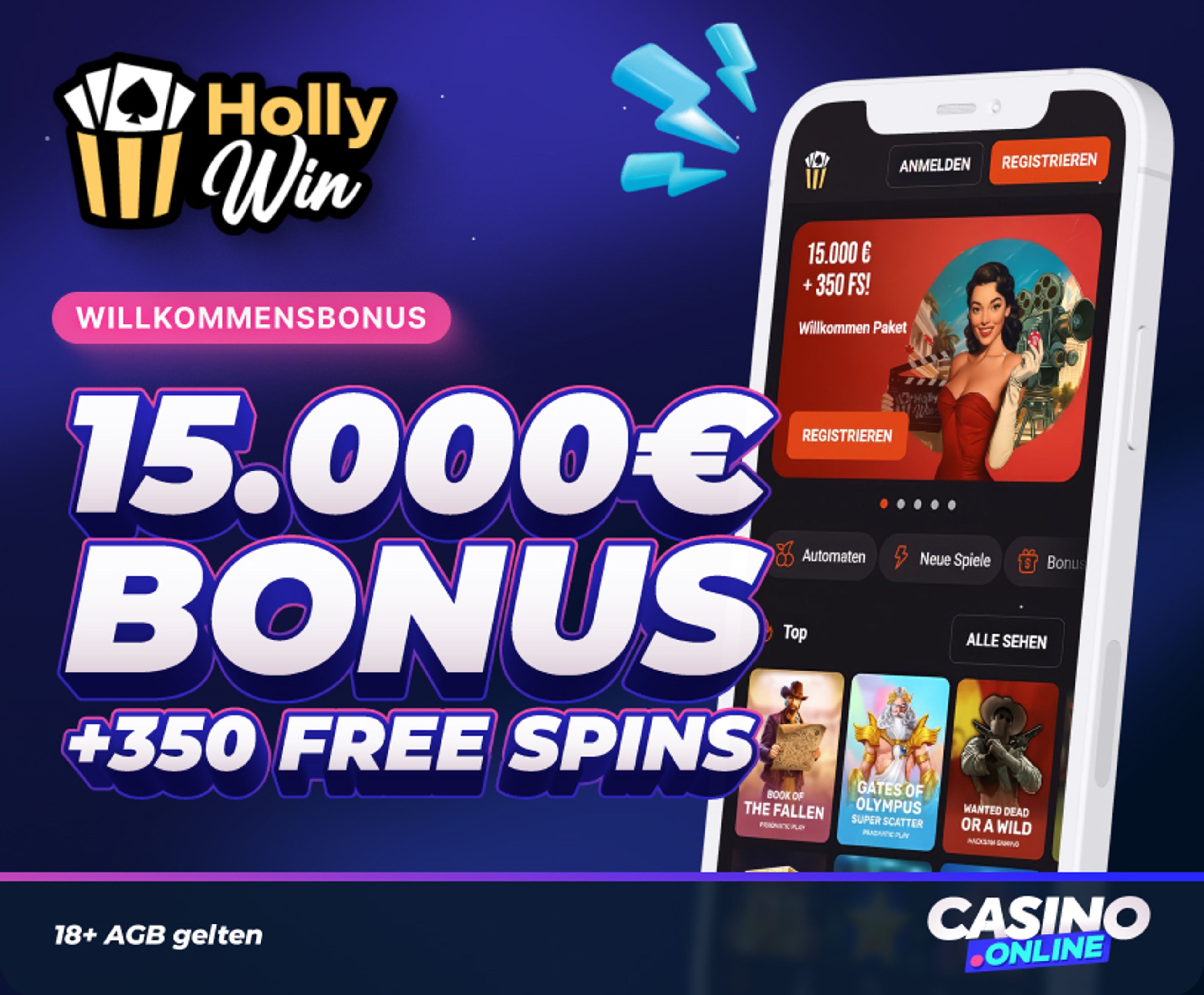 HollyWin Casino Bonus