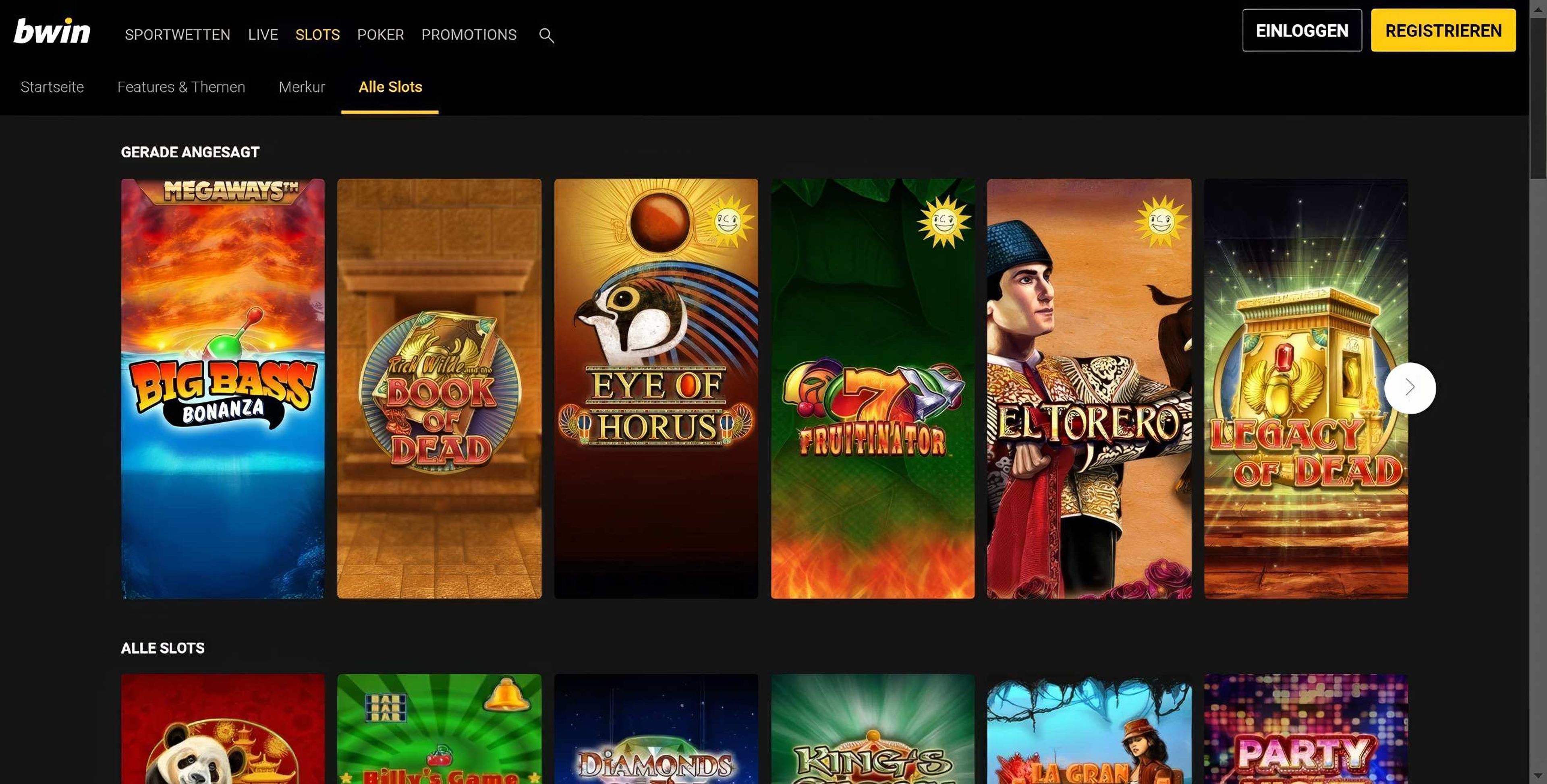Bwin Slots desktop screenshot 1