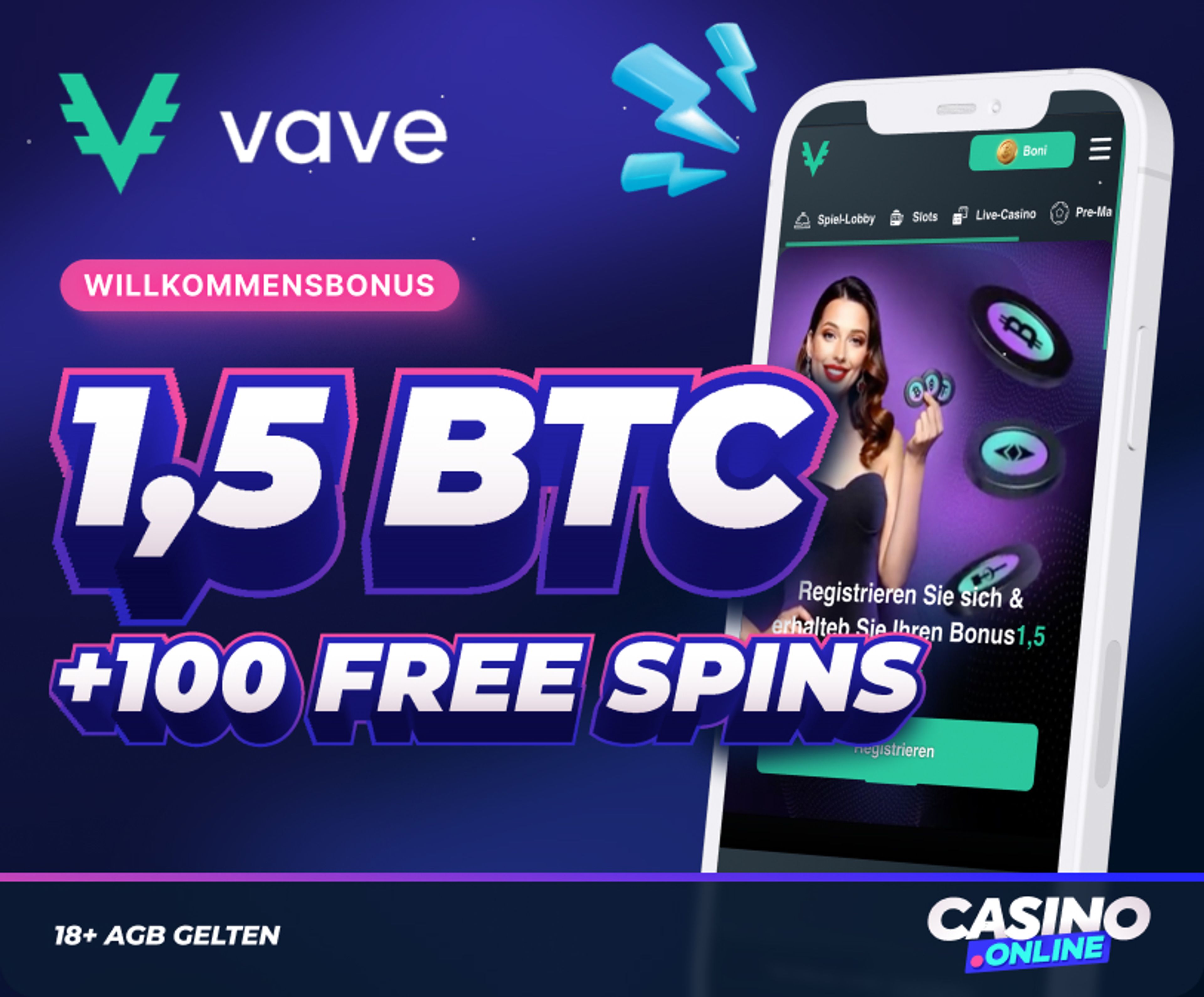 Vave Casino Willkommensbonus