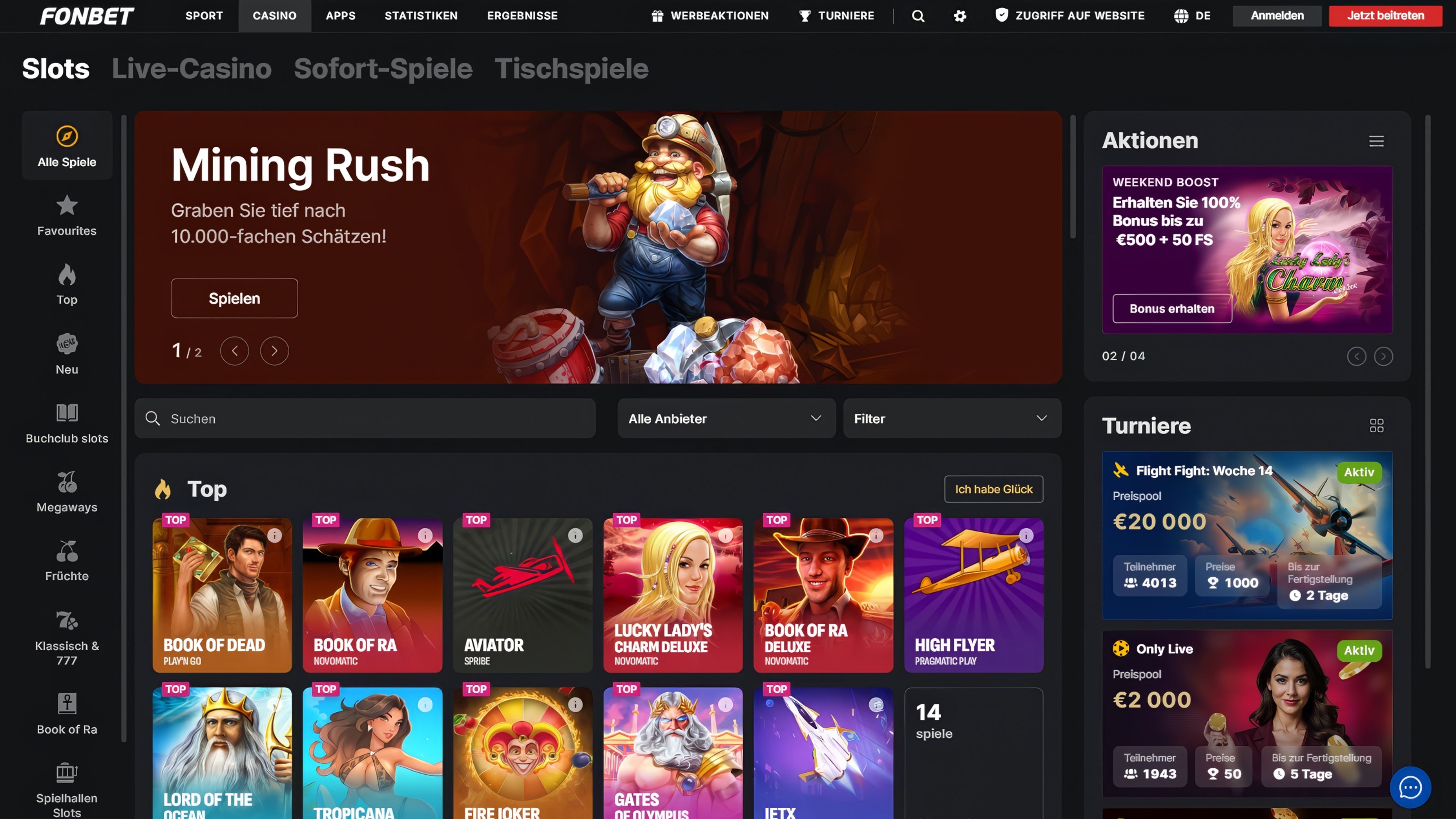 Fonbet desktop screenshot 2