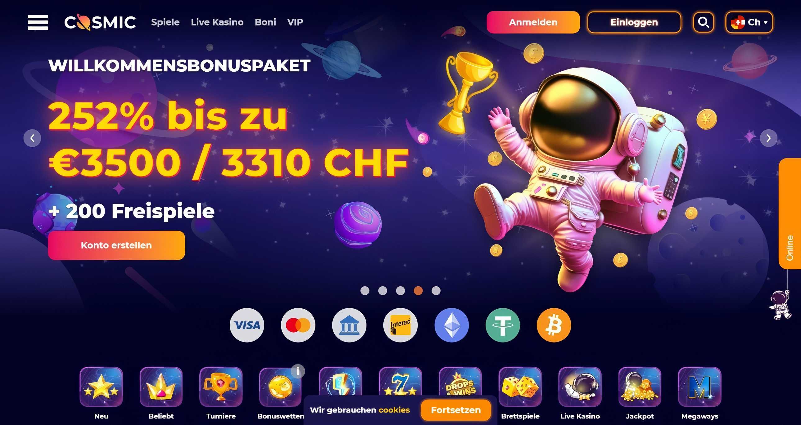 CosmicSlot desktop screenshot 1