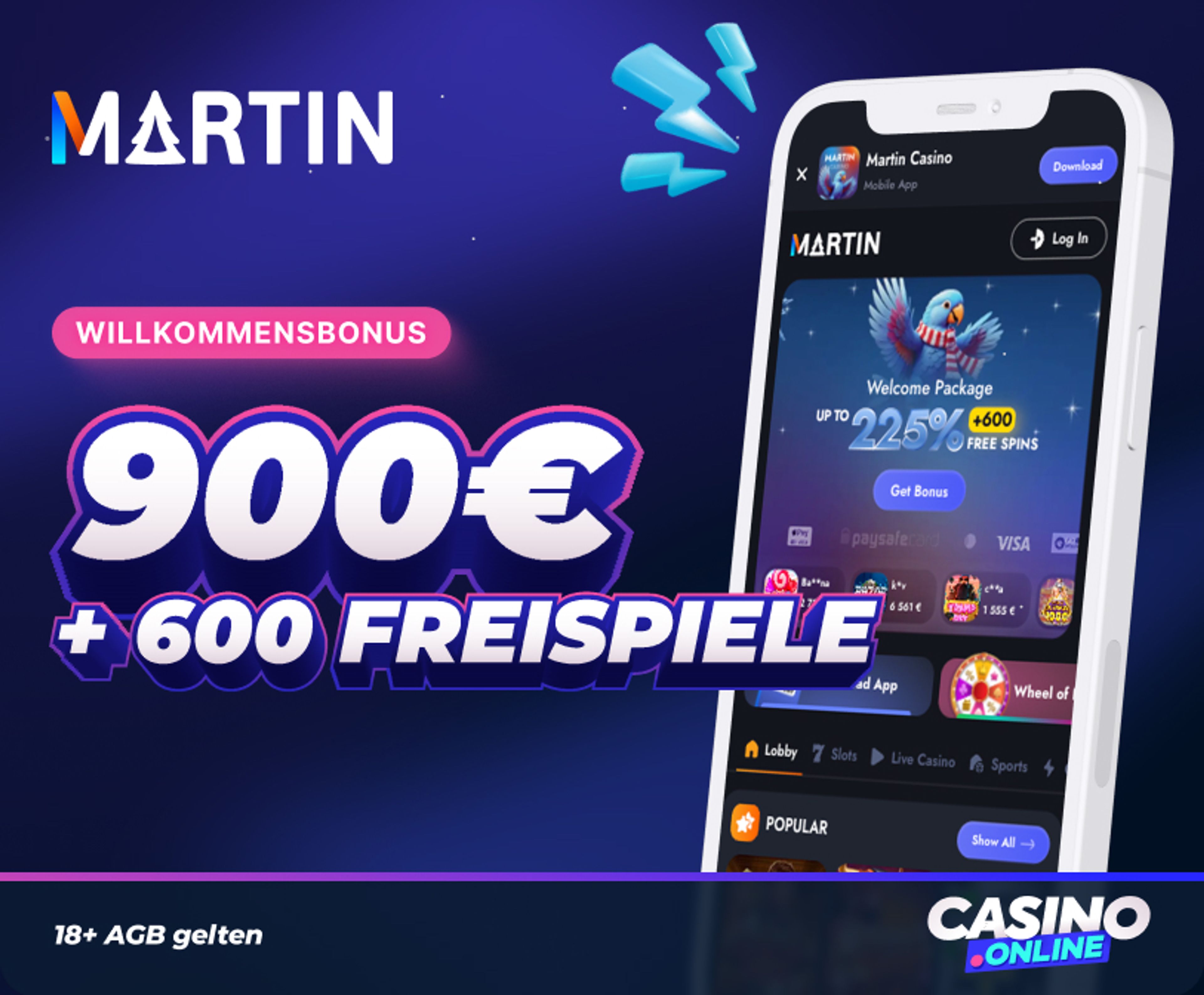 Martin Casino Willkommensbonus