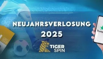 Von der Neujahrsverlosung 2025 bei TigerSpin profitieren
