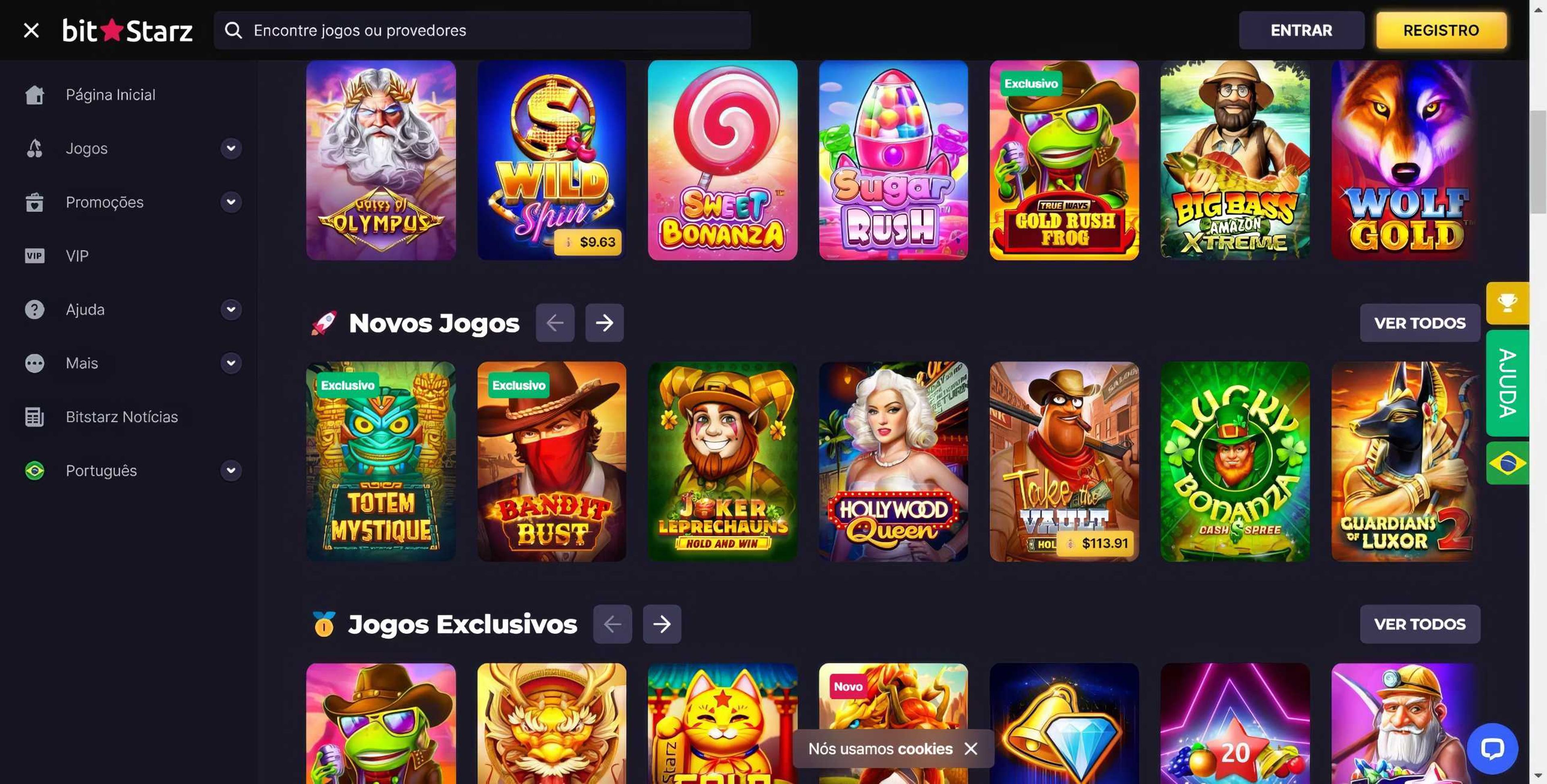 BitStarz desktop screenshot 1