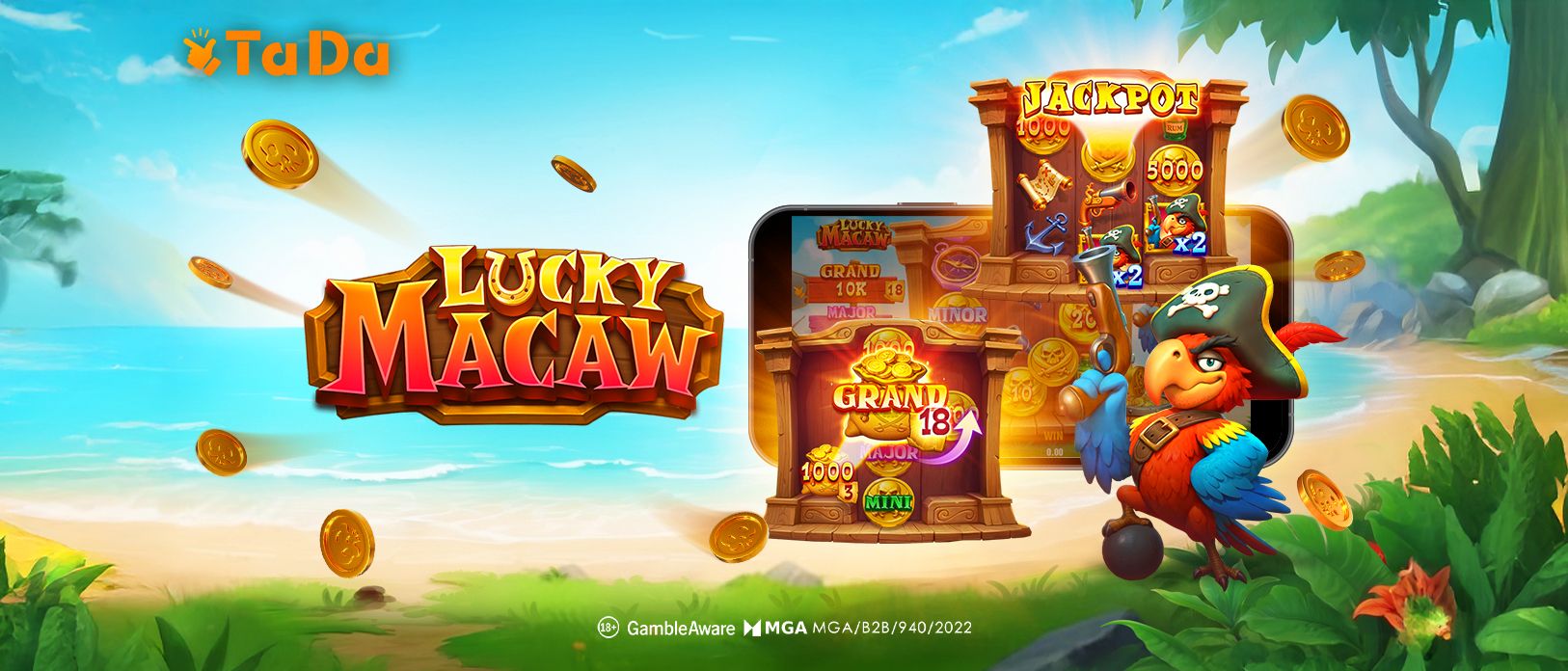 TaDa Launches Treasure Island Adventure in Lucky Macaw