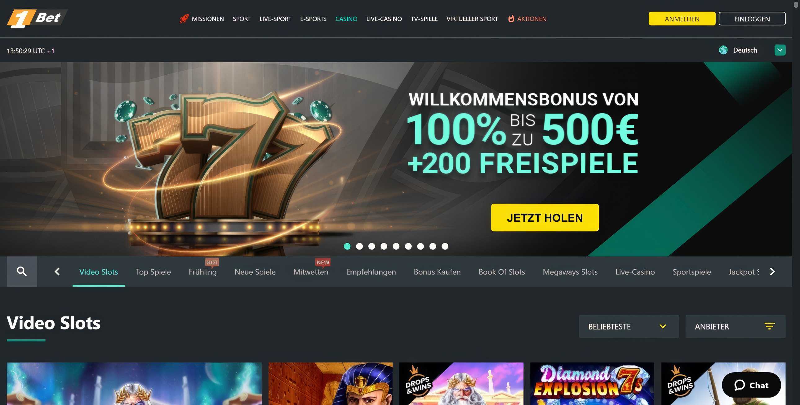 1Bet desktop screenshot 1