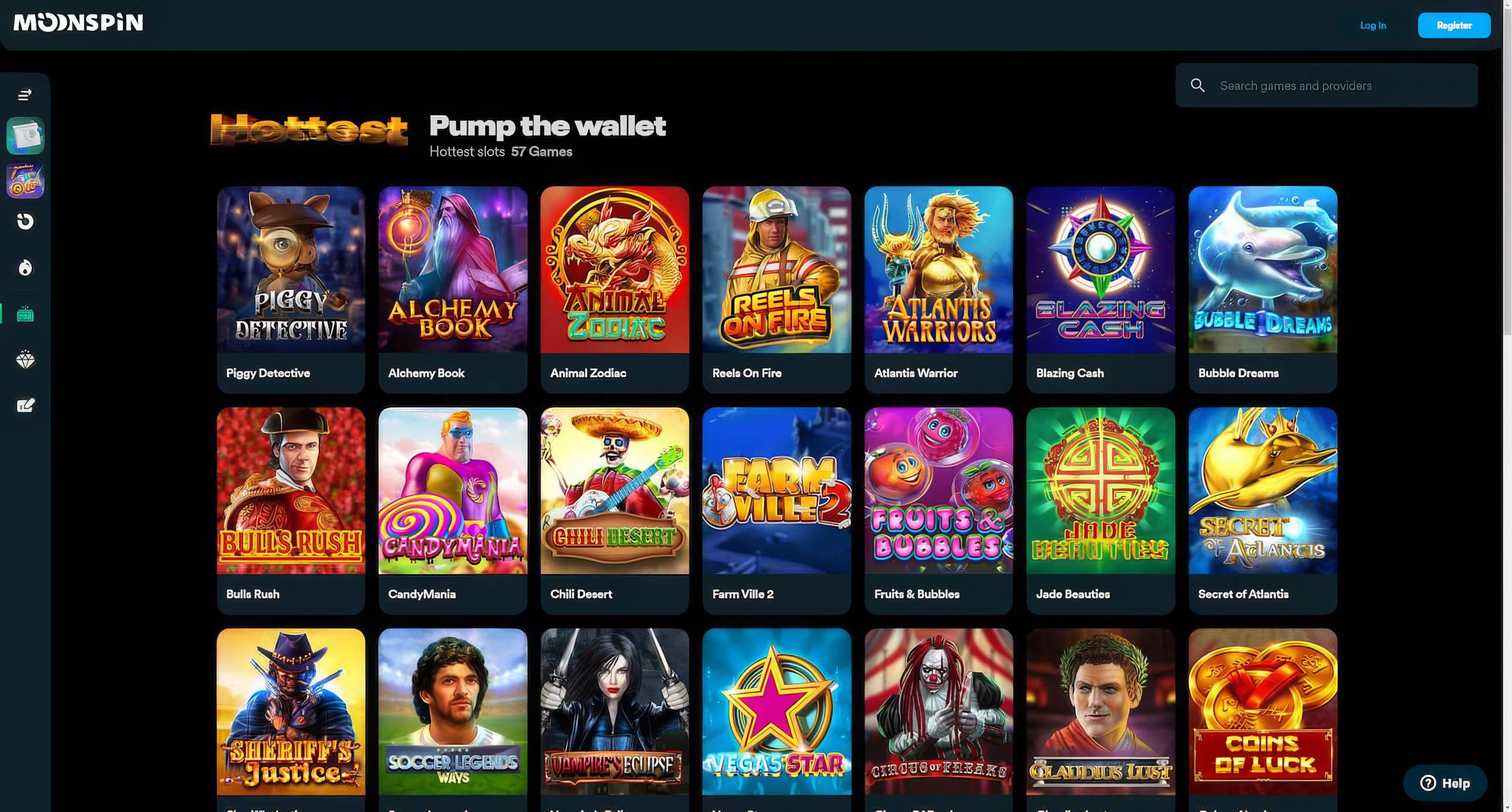 Moonspin desktop screenshot 2