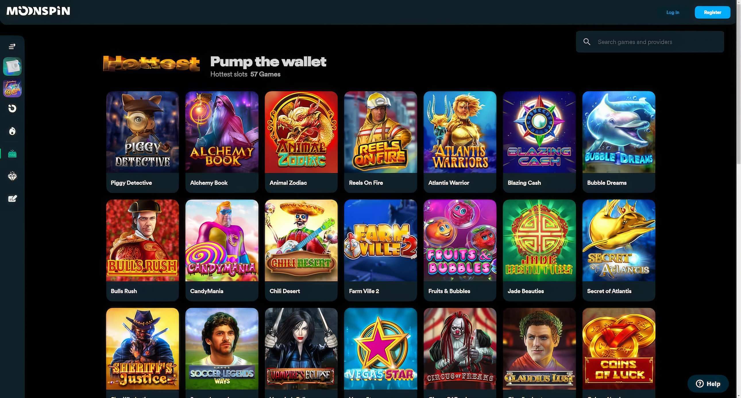 Moonspin desktop screenshot 2