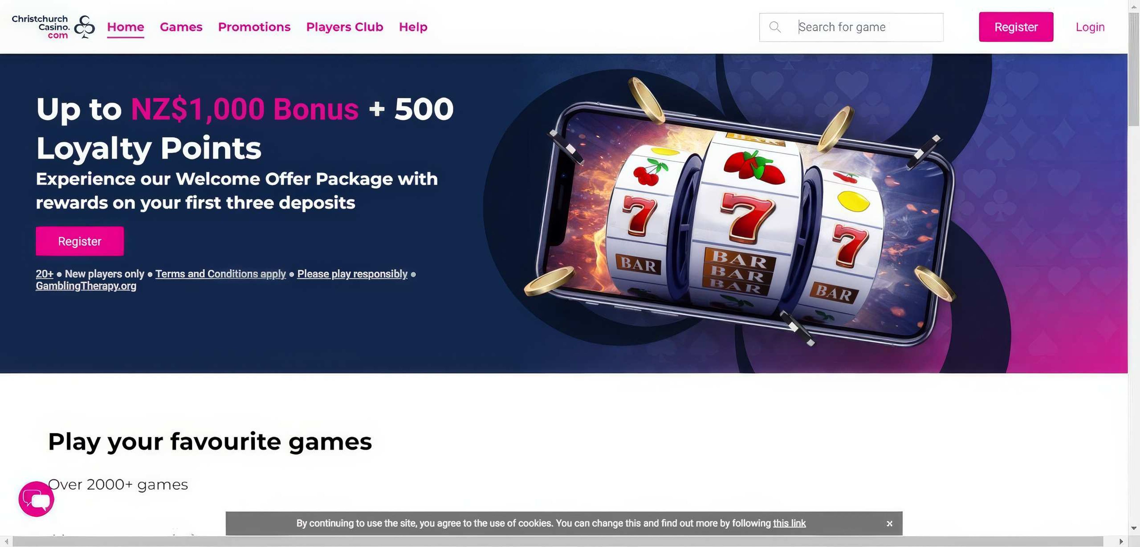 Christchurch Casino desktop screenshot 1