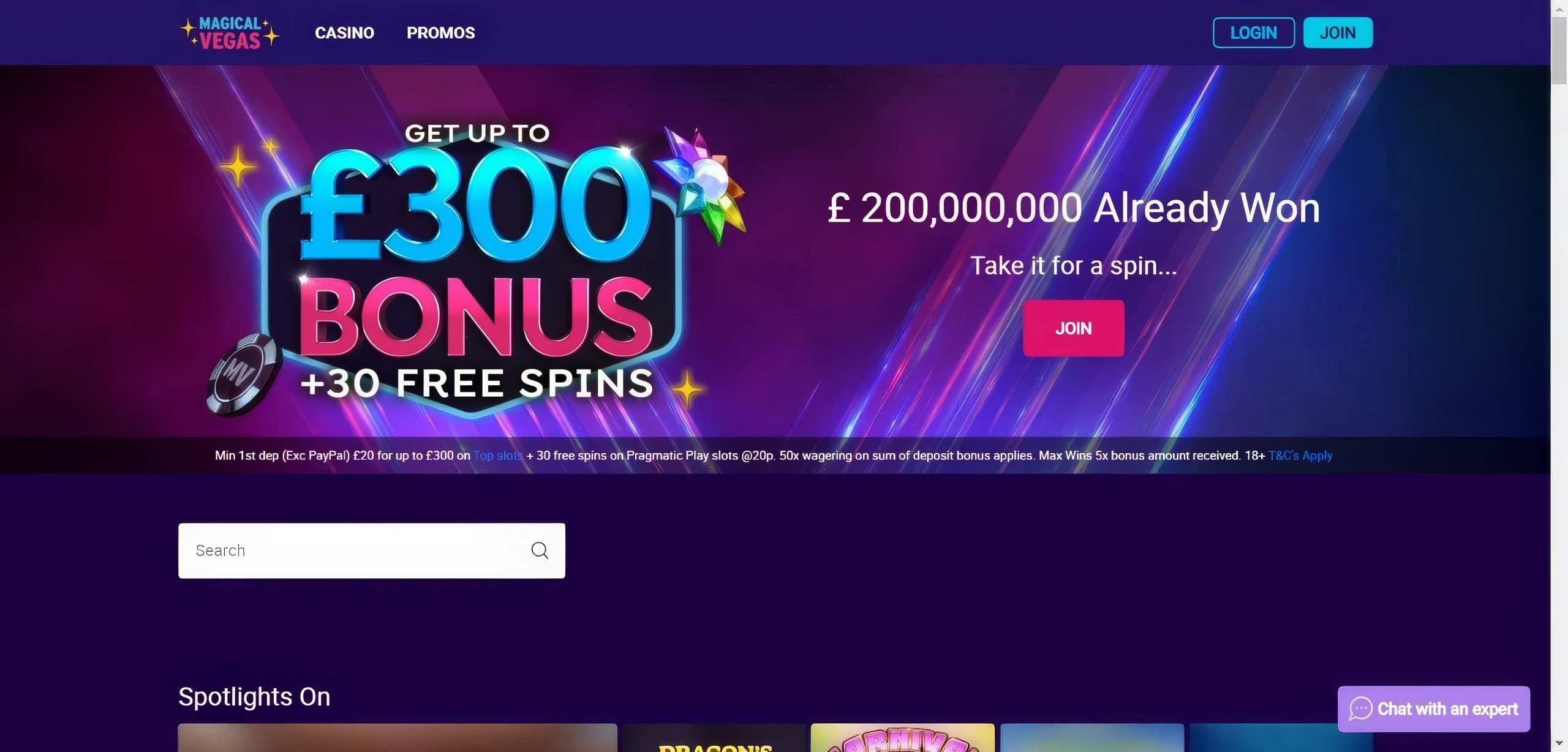 Magical Vegas desktop screenshot 1