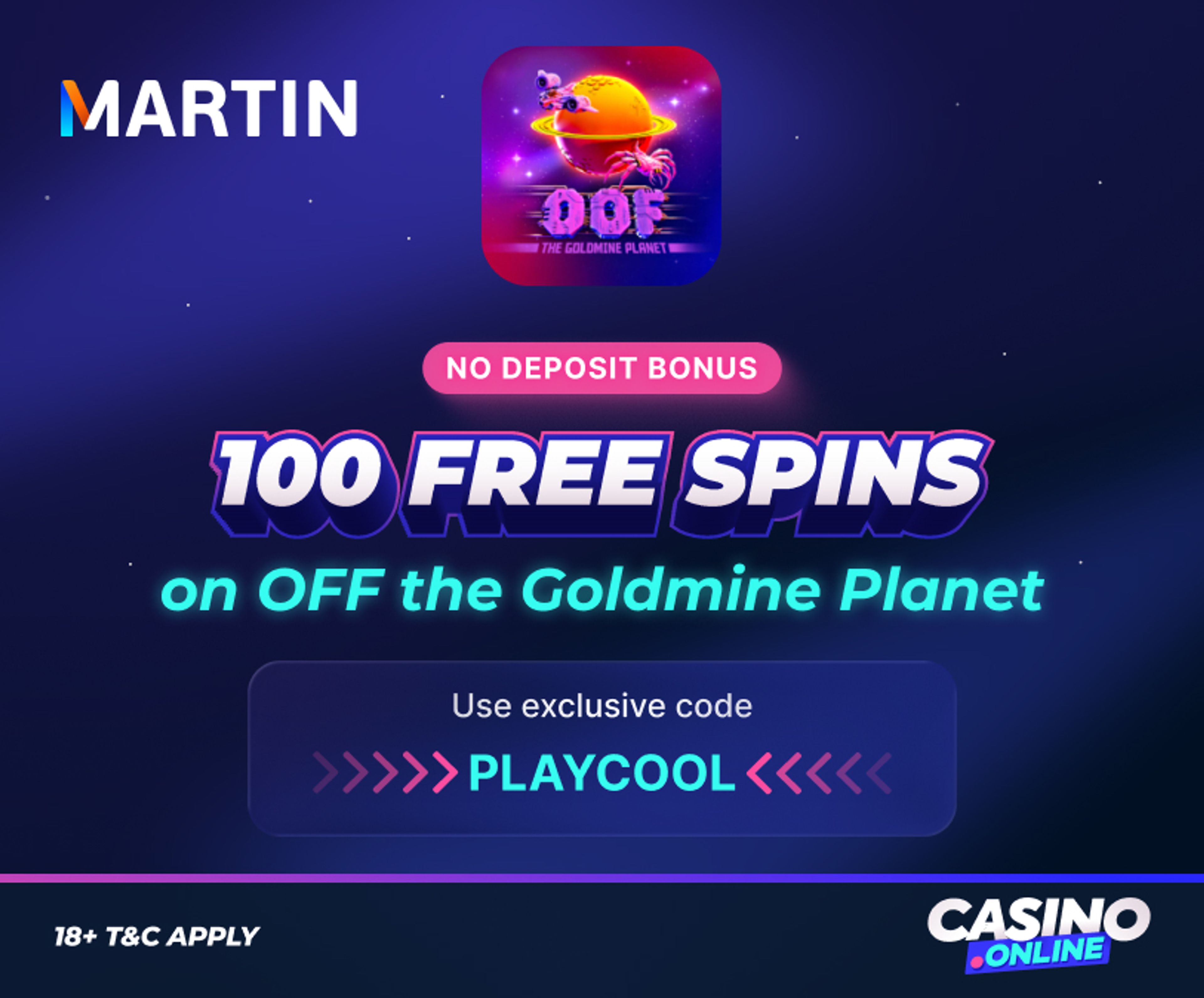 Martin Casino no deposit bonus offer