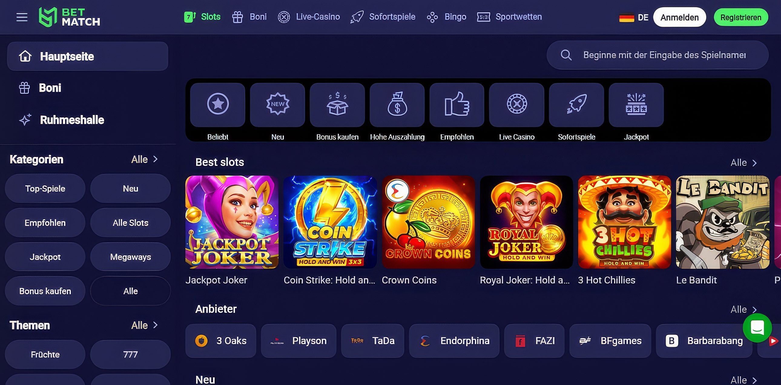 BetMatch desktop screenshot 2