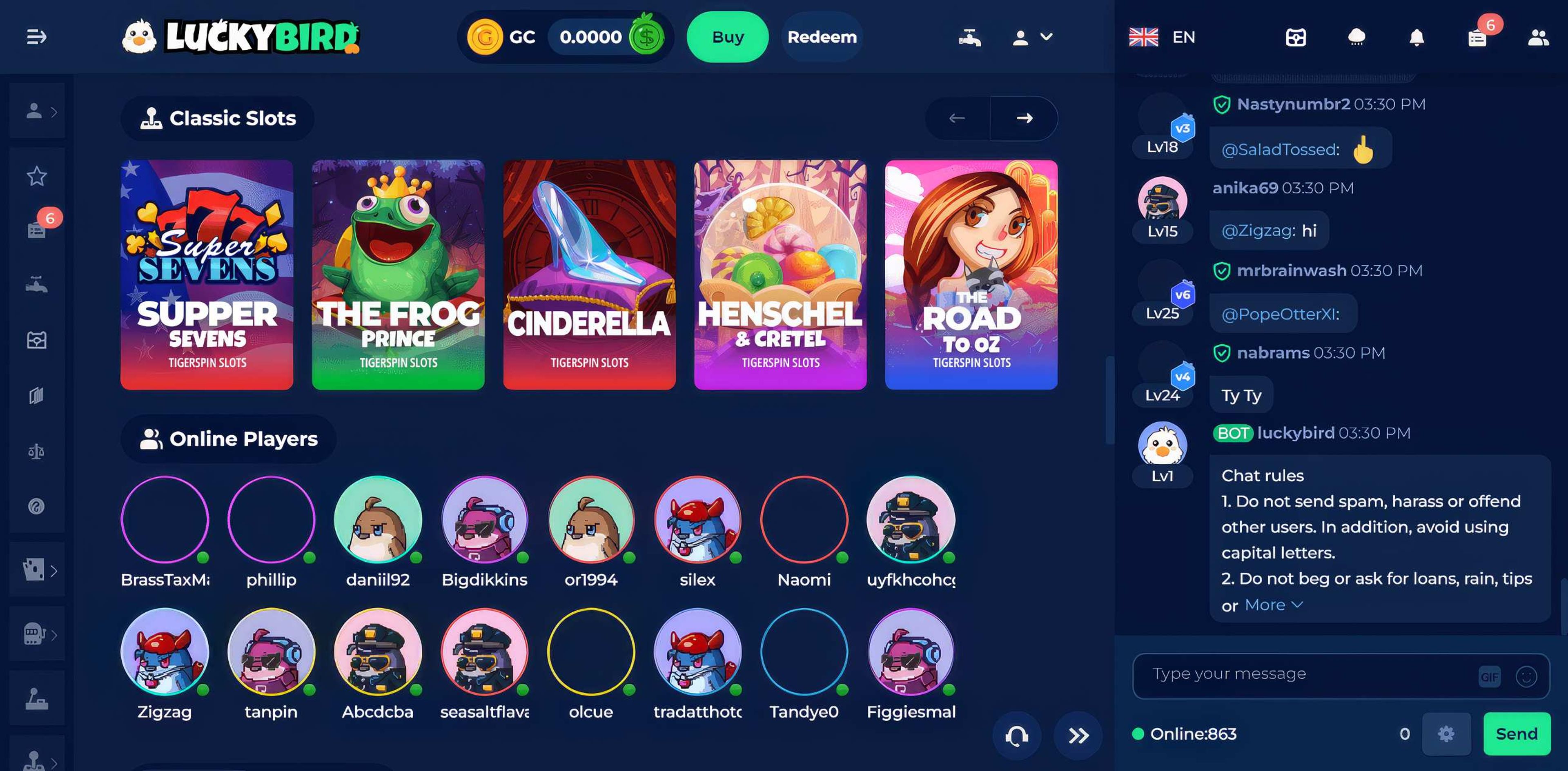 LuckyBird desktop screenshot 2