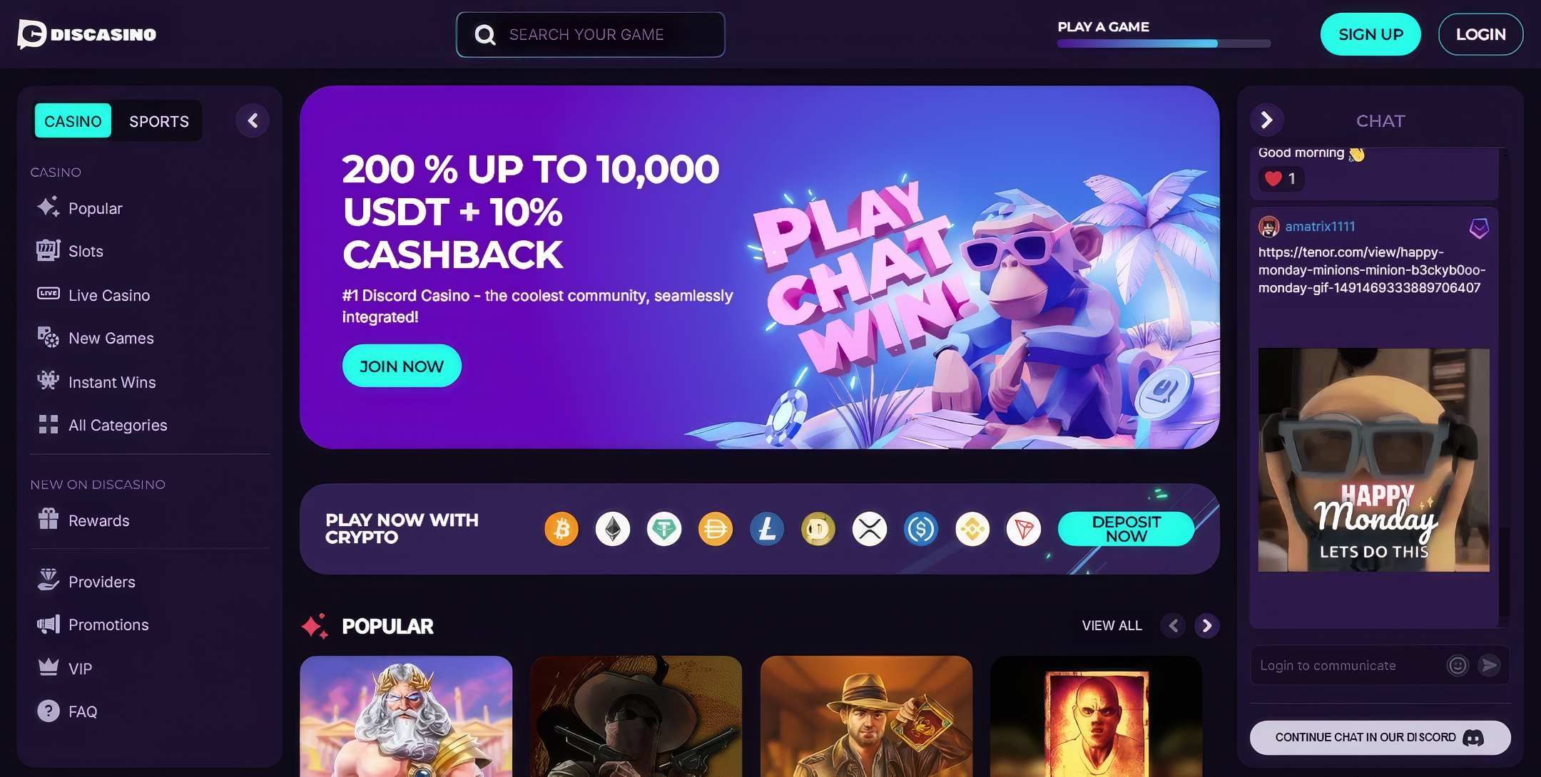 DisCasino desktop screenshot 1