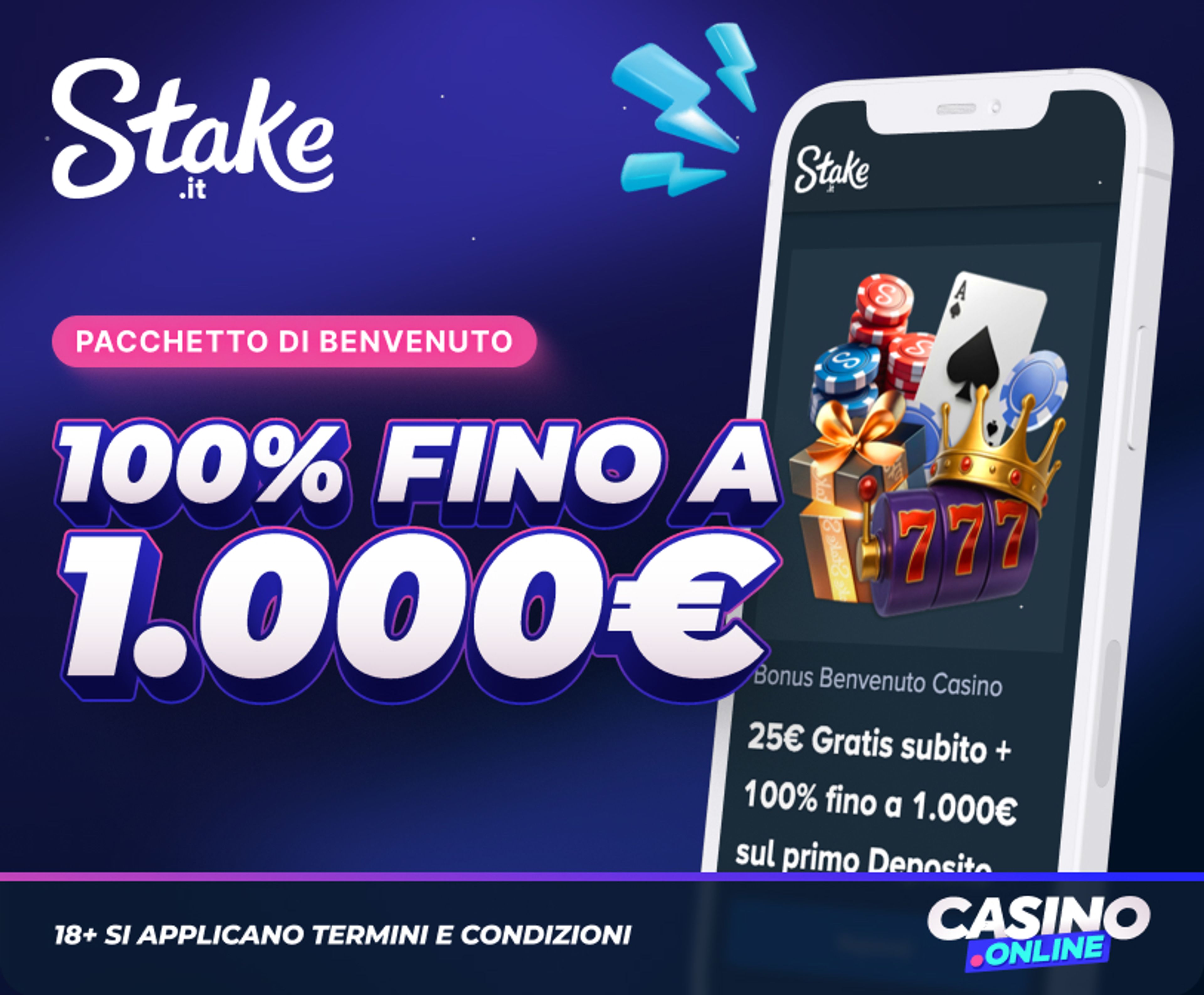 Stake.it Bonus di Benvenuto