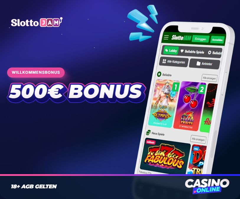 SlottoJam Casino Willkommensbonus