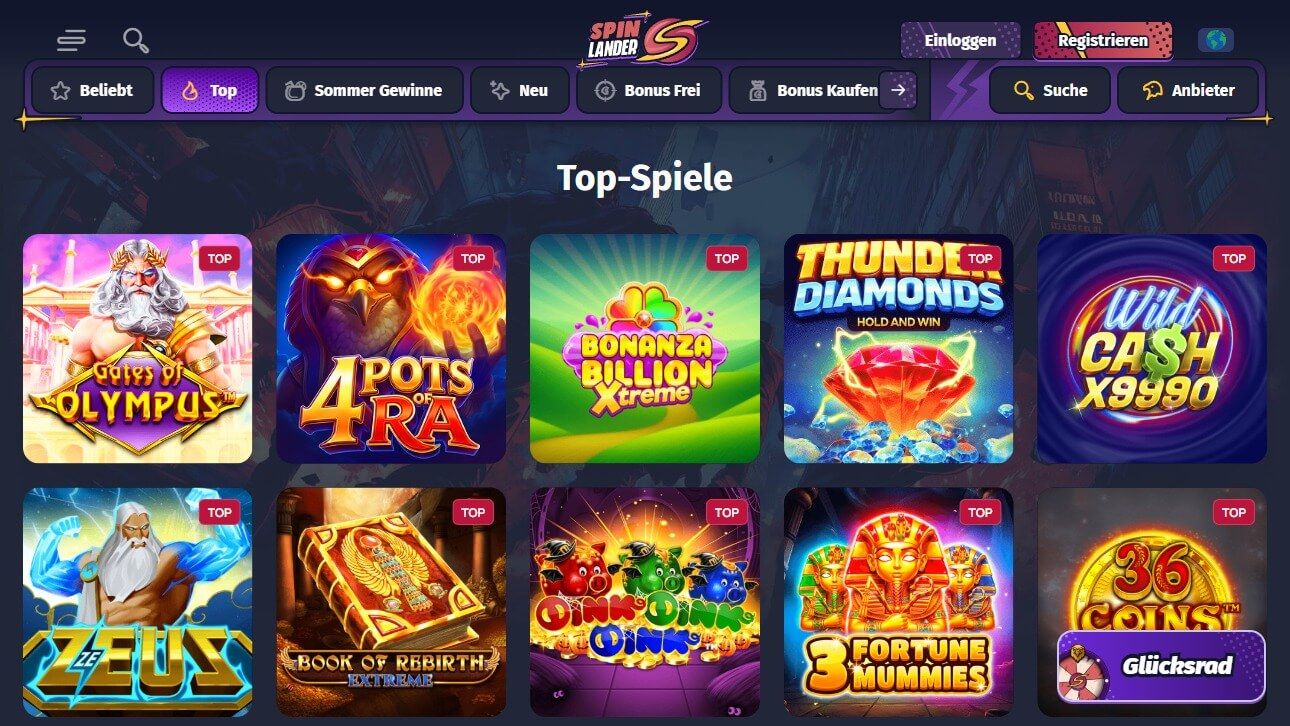 Spinlander desktop screenshot 2
