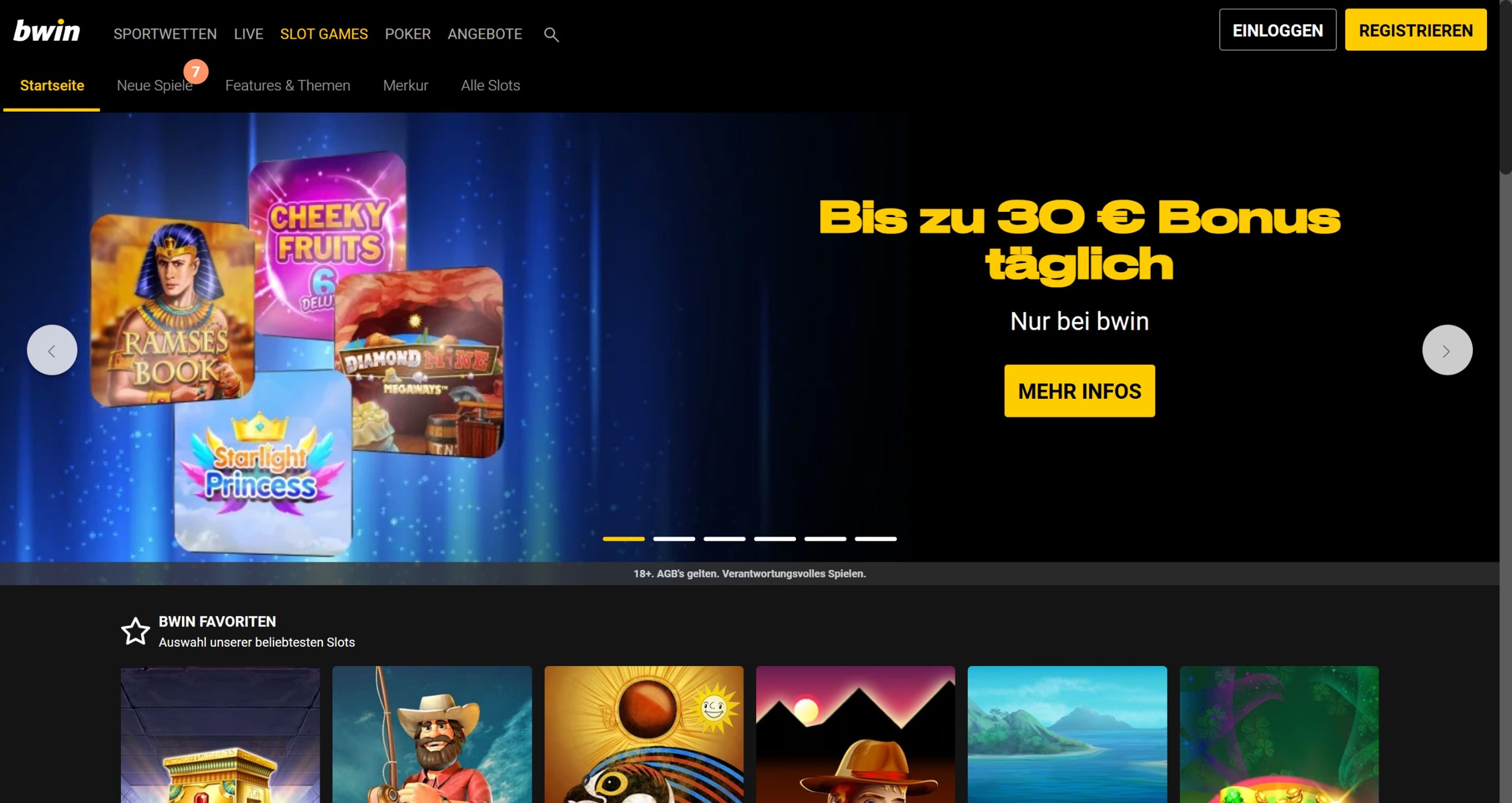 Bwin Slots desktop screenshot 2