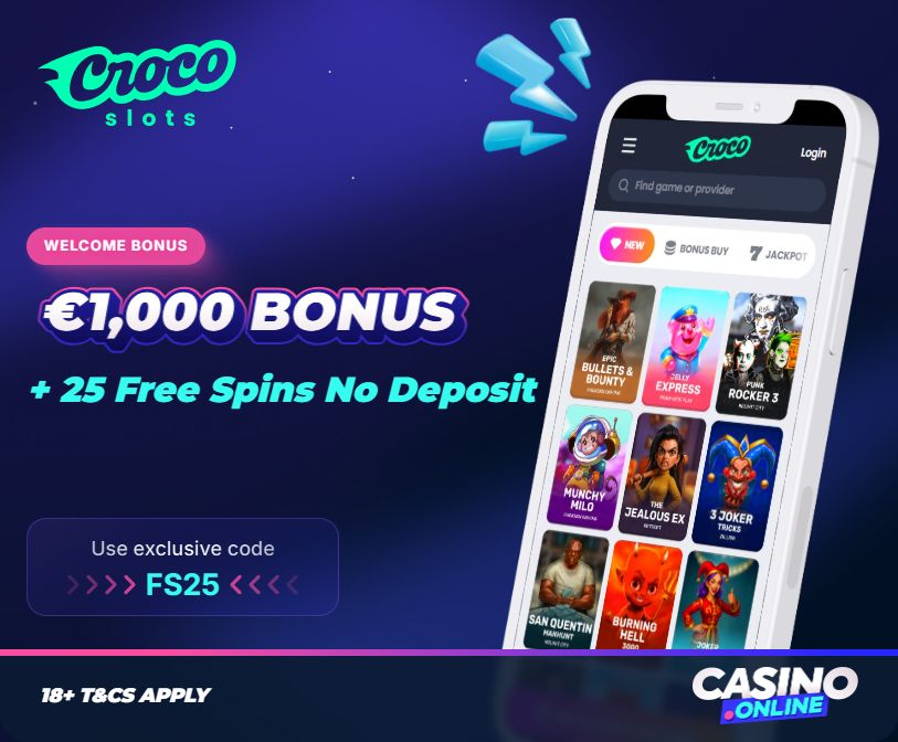 Crocoslots Casino Welcome Bonus
