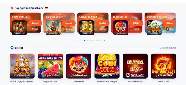 Vulkan Vegas Slots Desktop