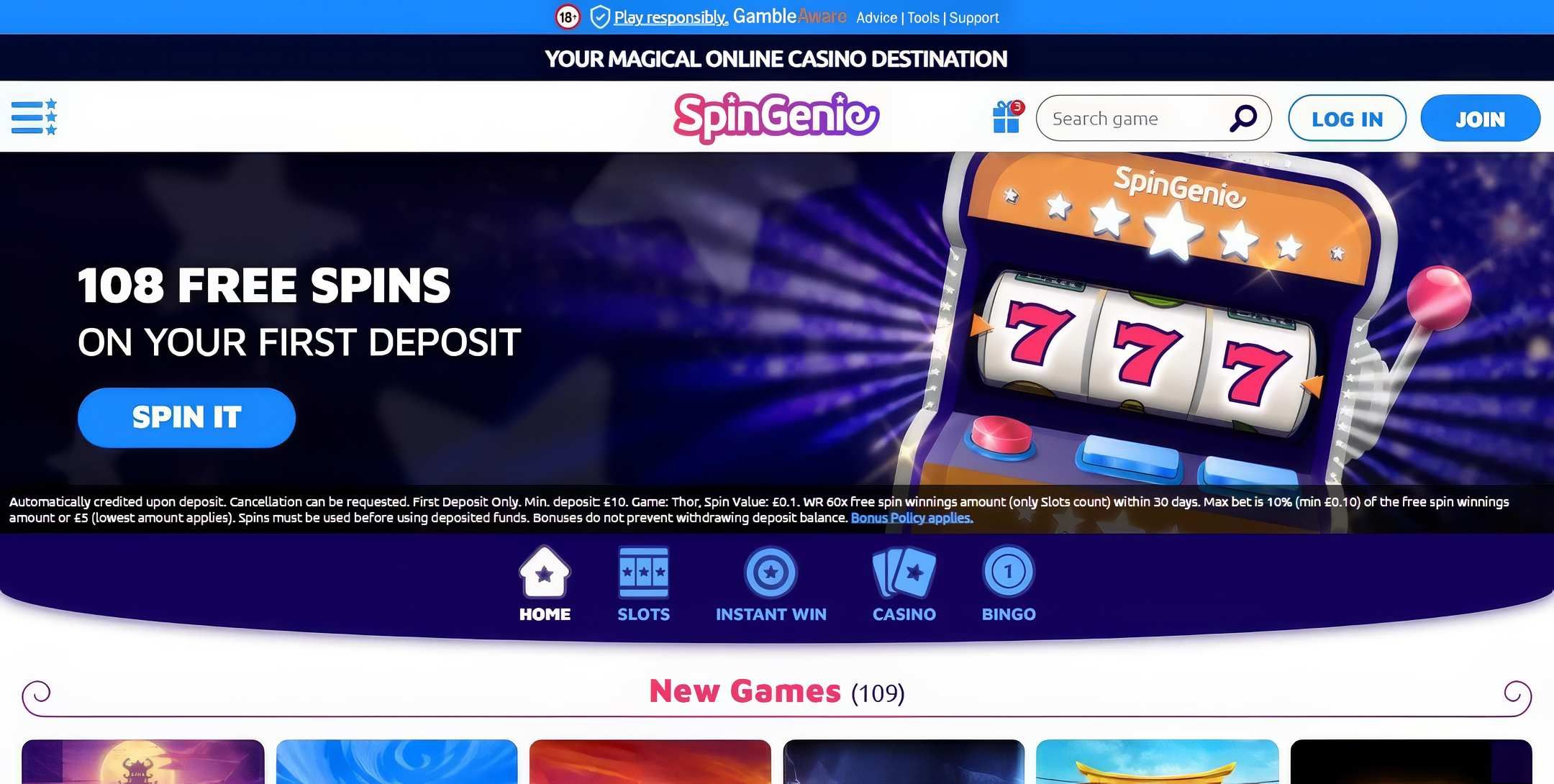 Spin Genie desktop screenshot 1