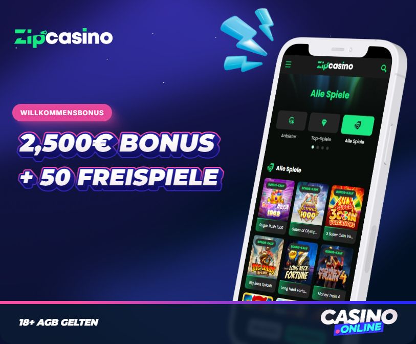 Zipcasino Neukundenbonus