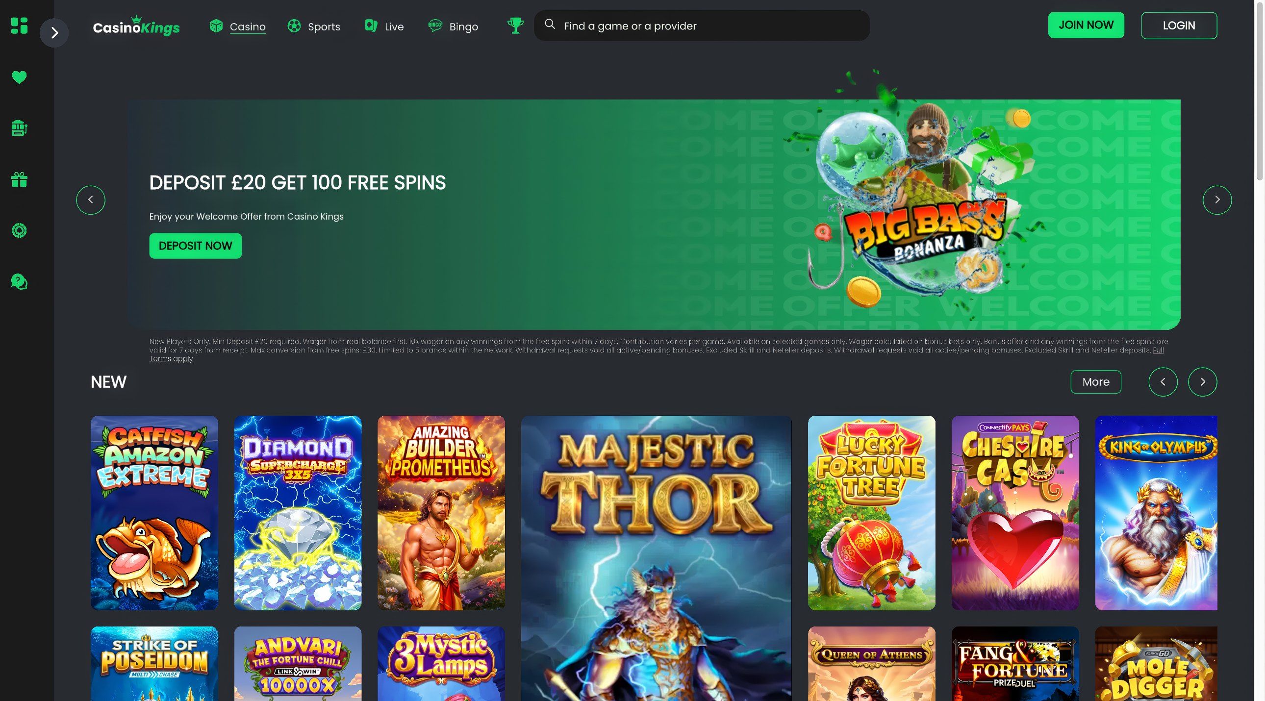 Casino Kings desktop screenshot 1