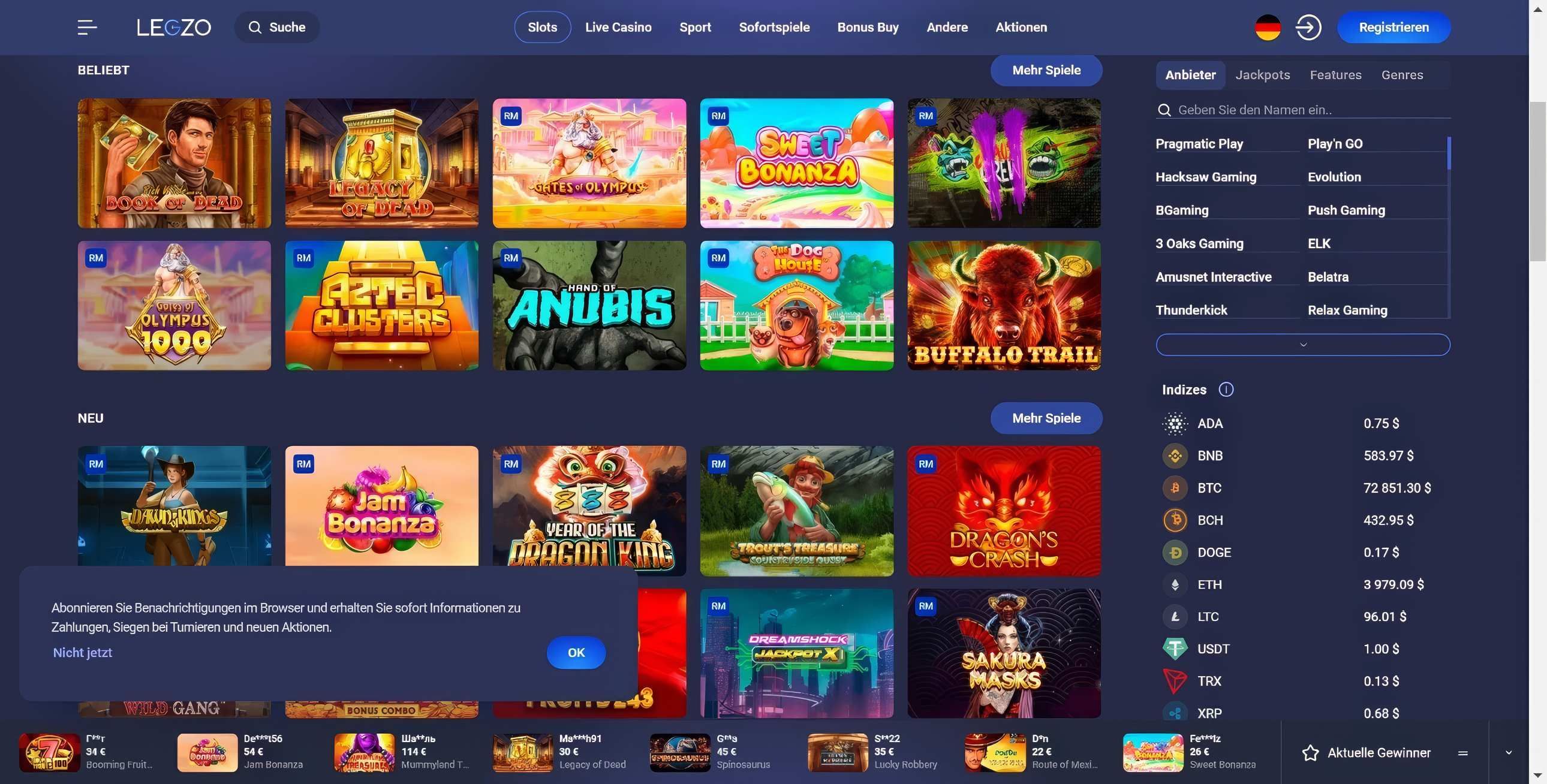 Legzo desktop screenshot 2