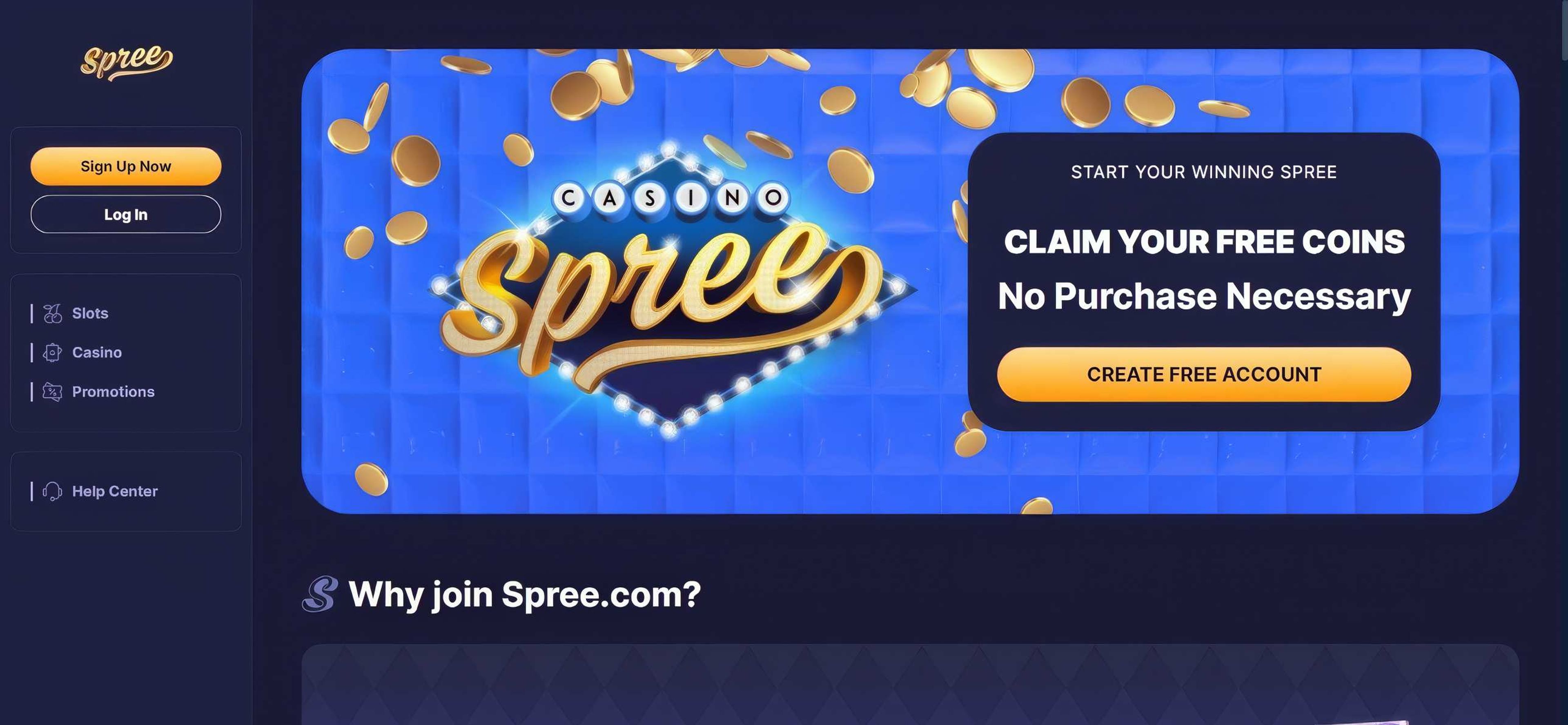 Spree.com desktop screenshot 1