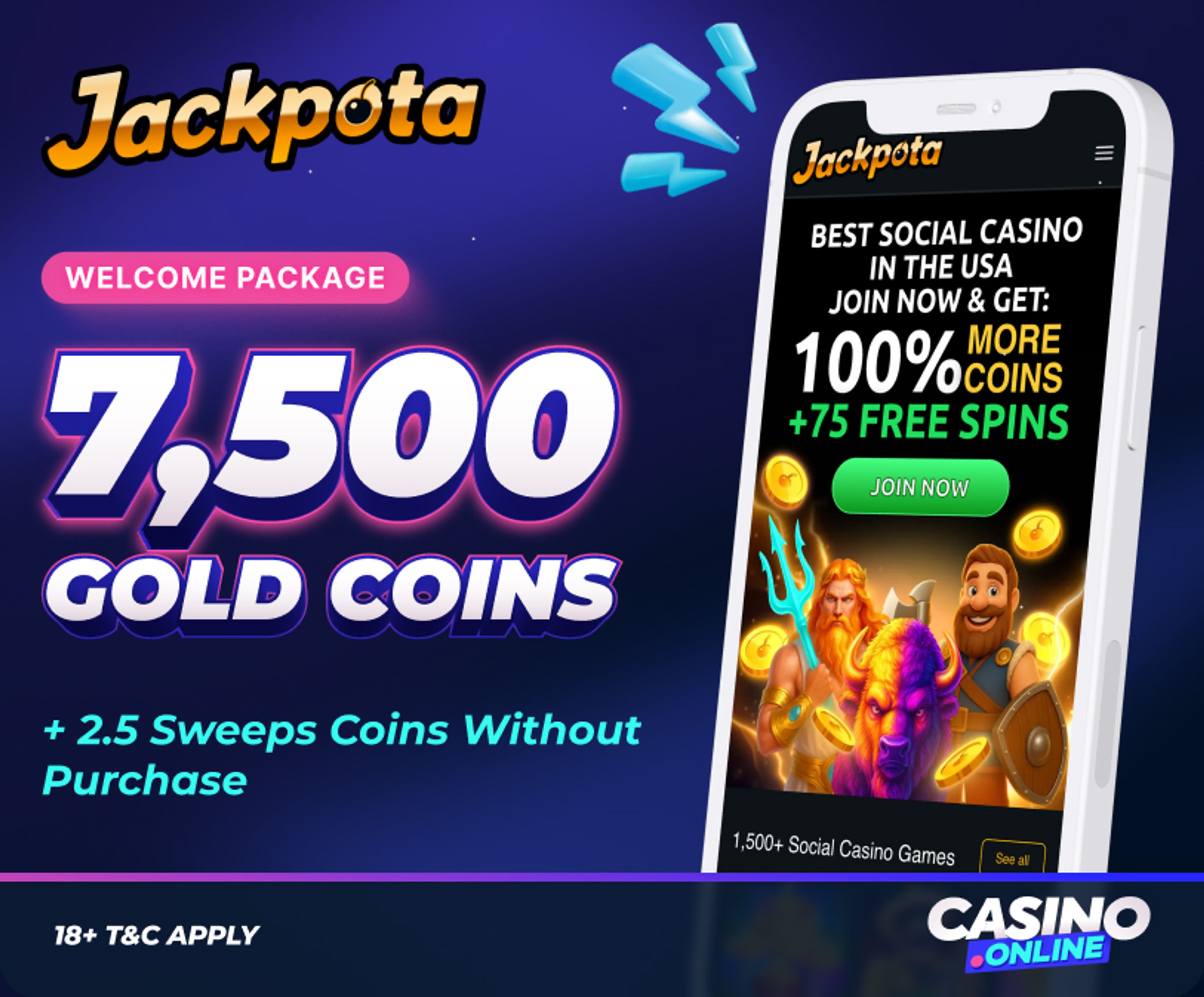 Jackpota Casino Welcome Bonus