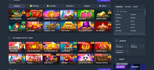 Jet Casino desktop screenshot 2