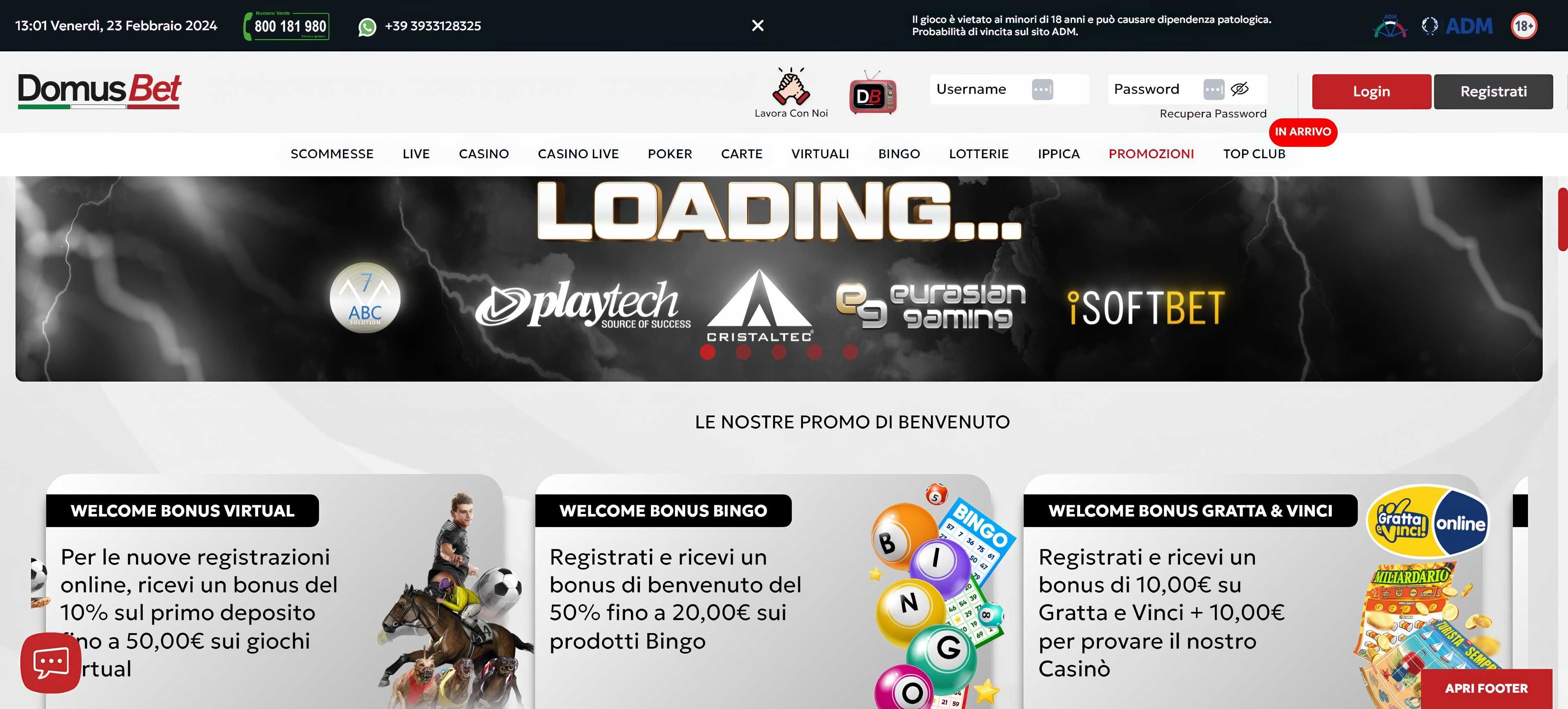 DomusBet desktop screenshot 2