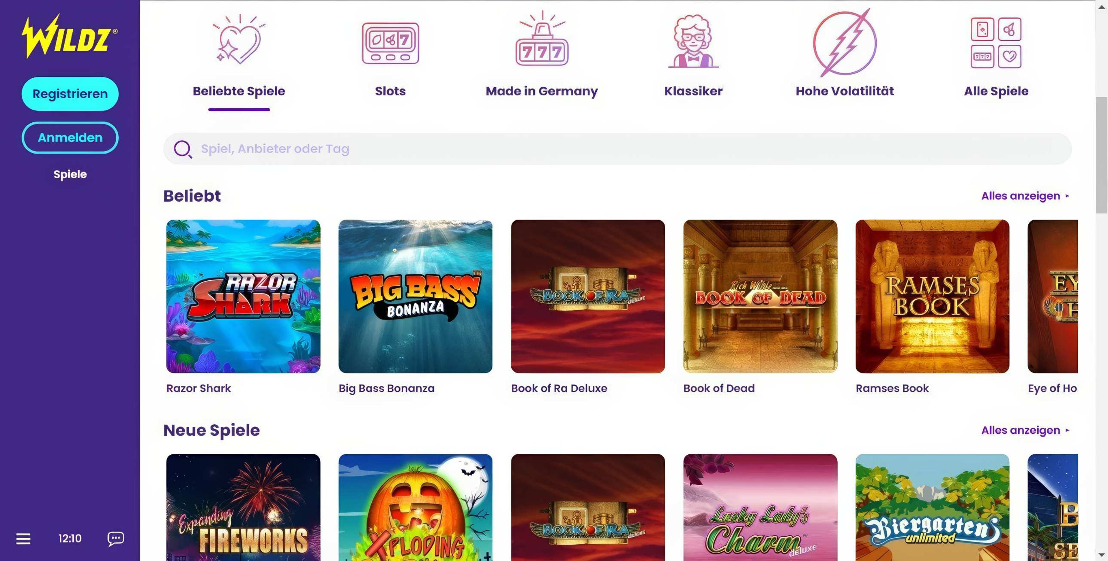 Wildz desktop screenshot 2